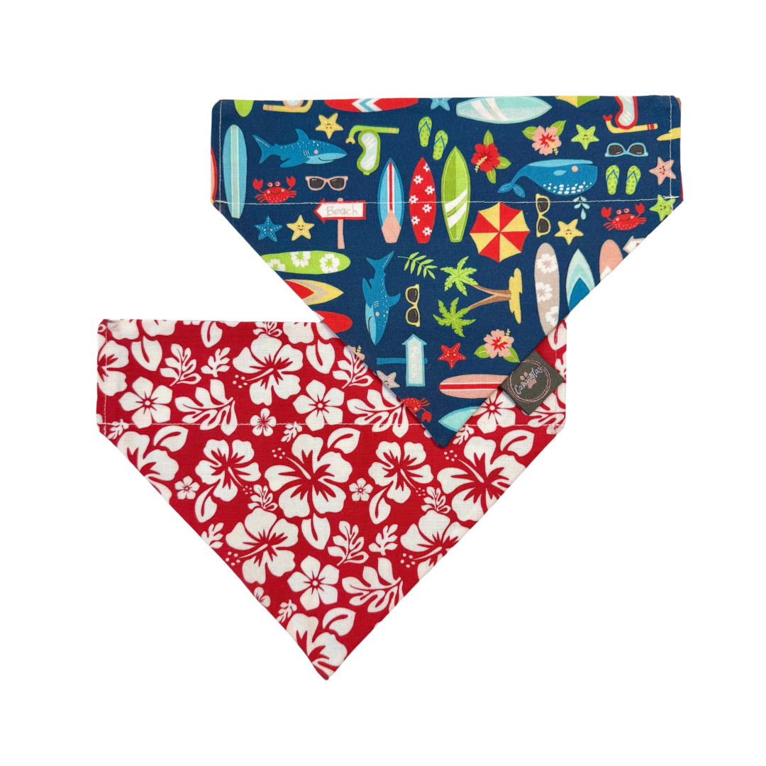 Intermission Wardrobe Change Reversible Bandana - Surf Club Honolulu & Aloha