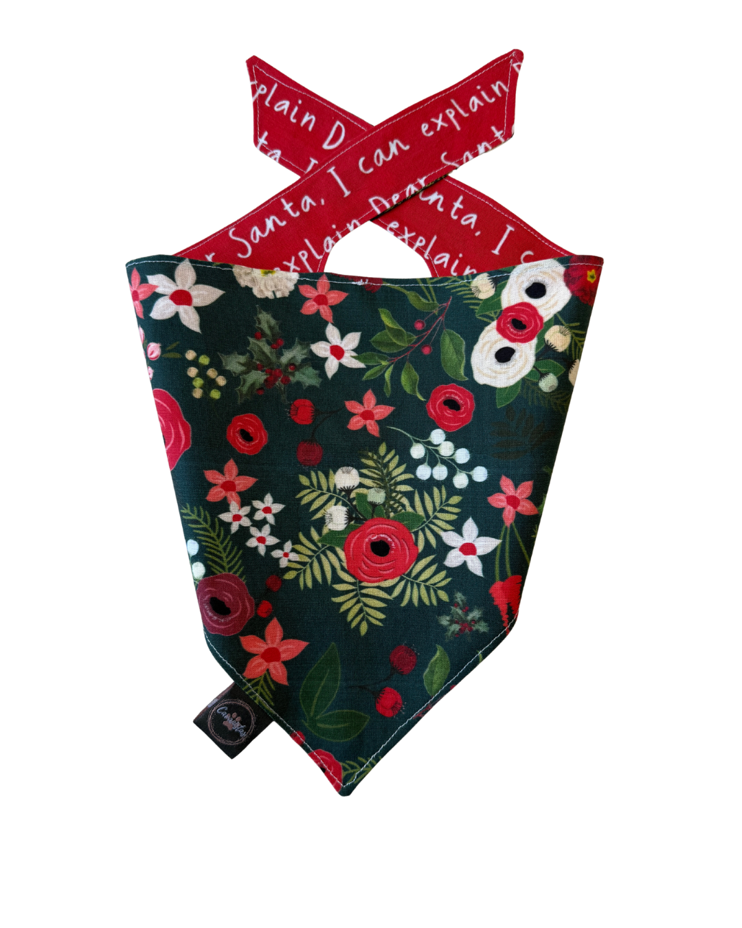 Intermission Wardrobe Change Reversible Bandana - Winter Blooms & Dear Santa...