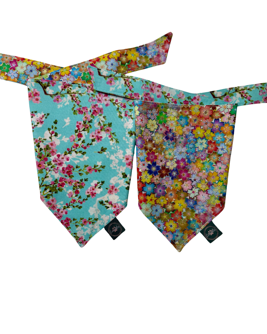 Intermission Wardrobe Change Reversible Bandana - Sakura Skies & Cherry Blossom Confetti