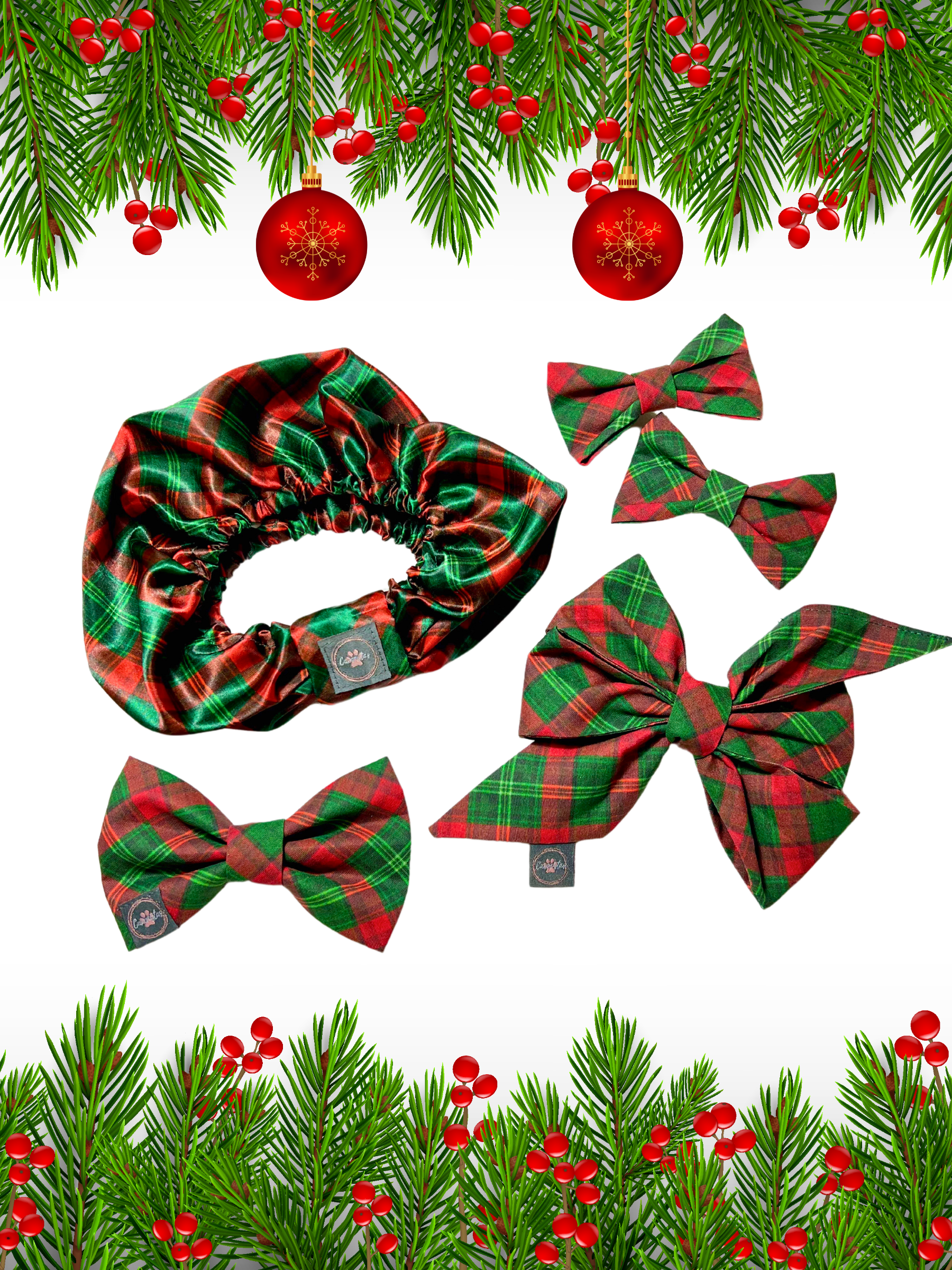 Dress to Impress Bow Tie - Holiday Tartan
