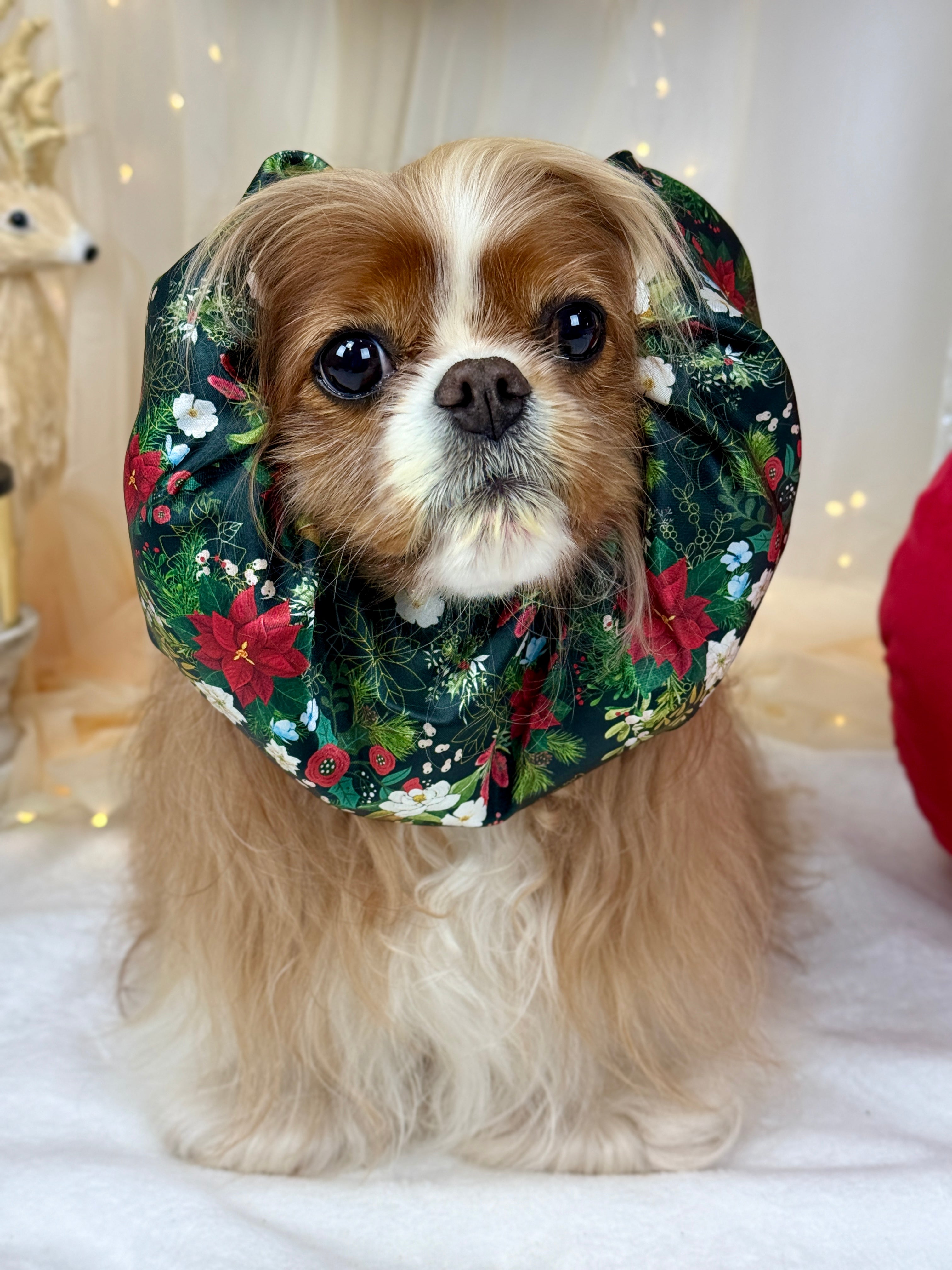 The Long Ear Struggles are Real Snood - Midnight Winter Garden