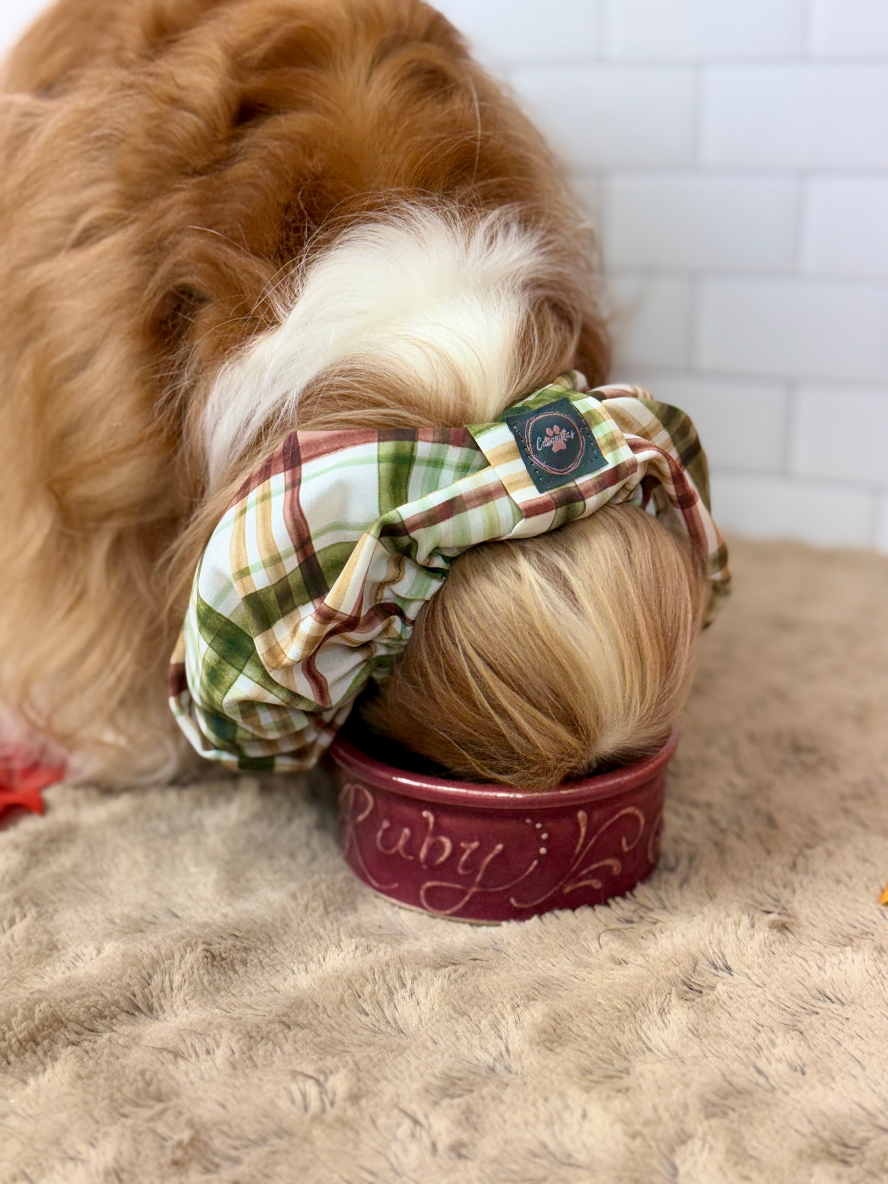 The Long Ear Struggles are Real Snood - Harvest Plaid