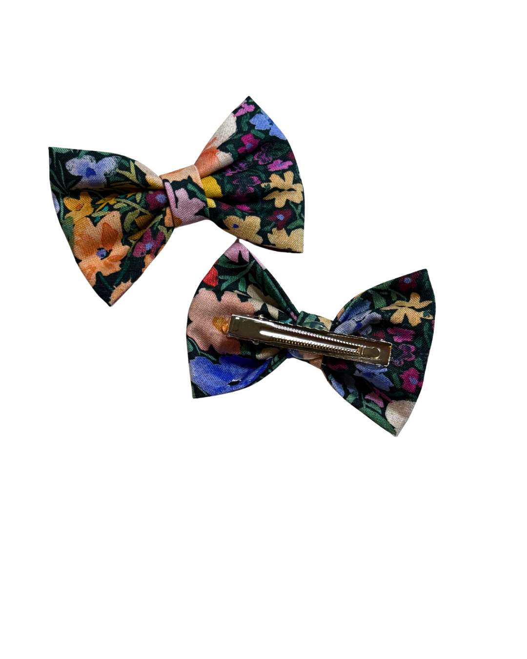 Accessories are a Must Hair Bows - Wildflower Meadow & Carolina Skies Gingham