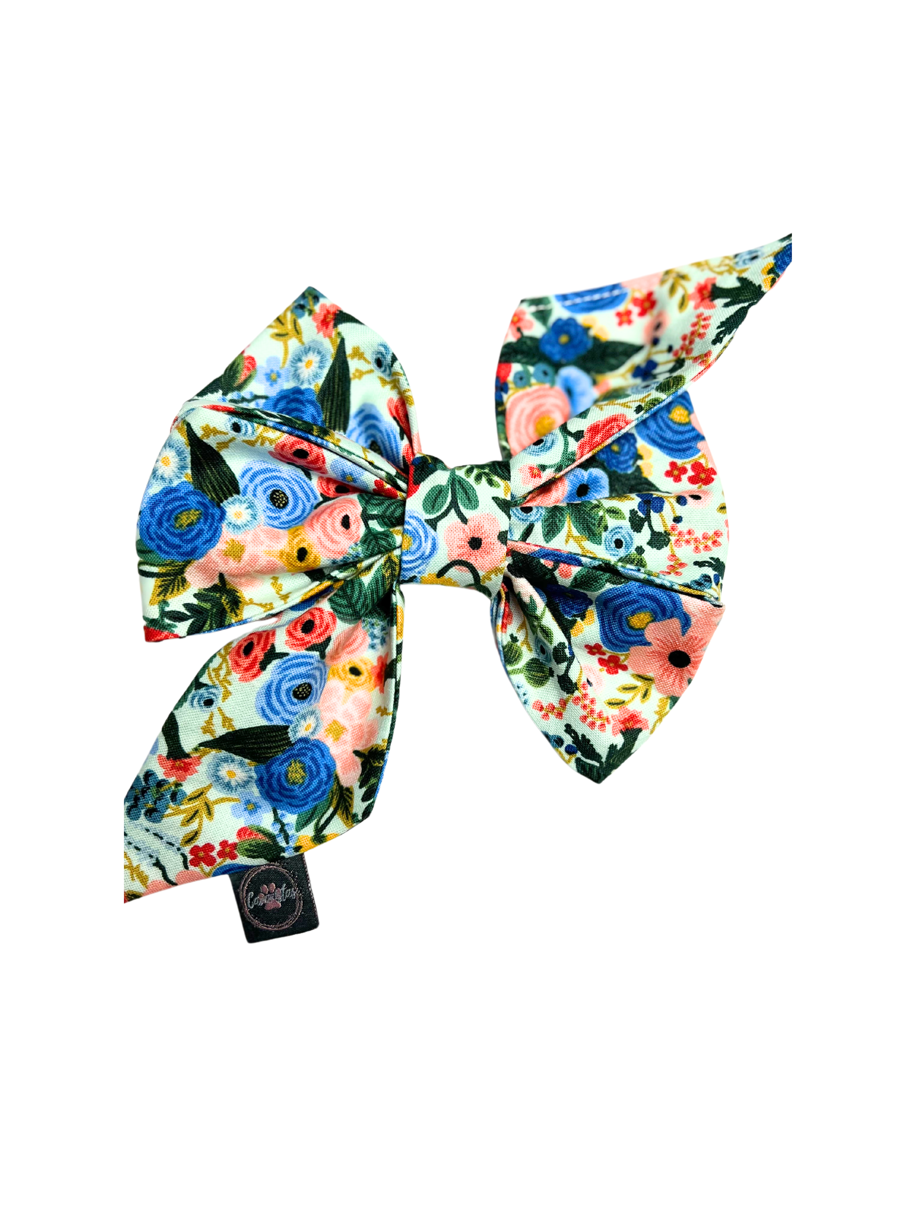 Strike a Pose Bow - Summer Botanicals & Rose Gingham