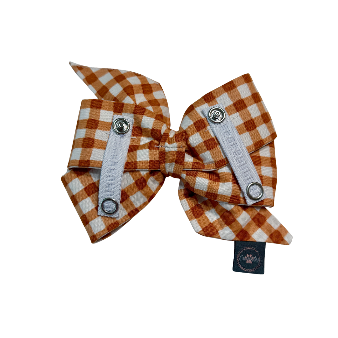 Strike a Pose Bow - Sunset Bouquet or Pumpkin Gingham