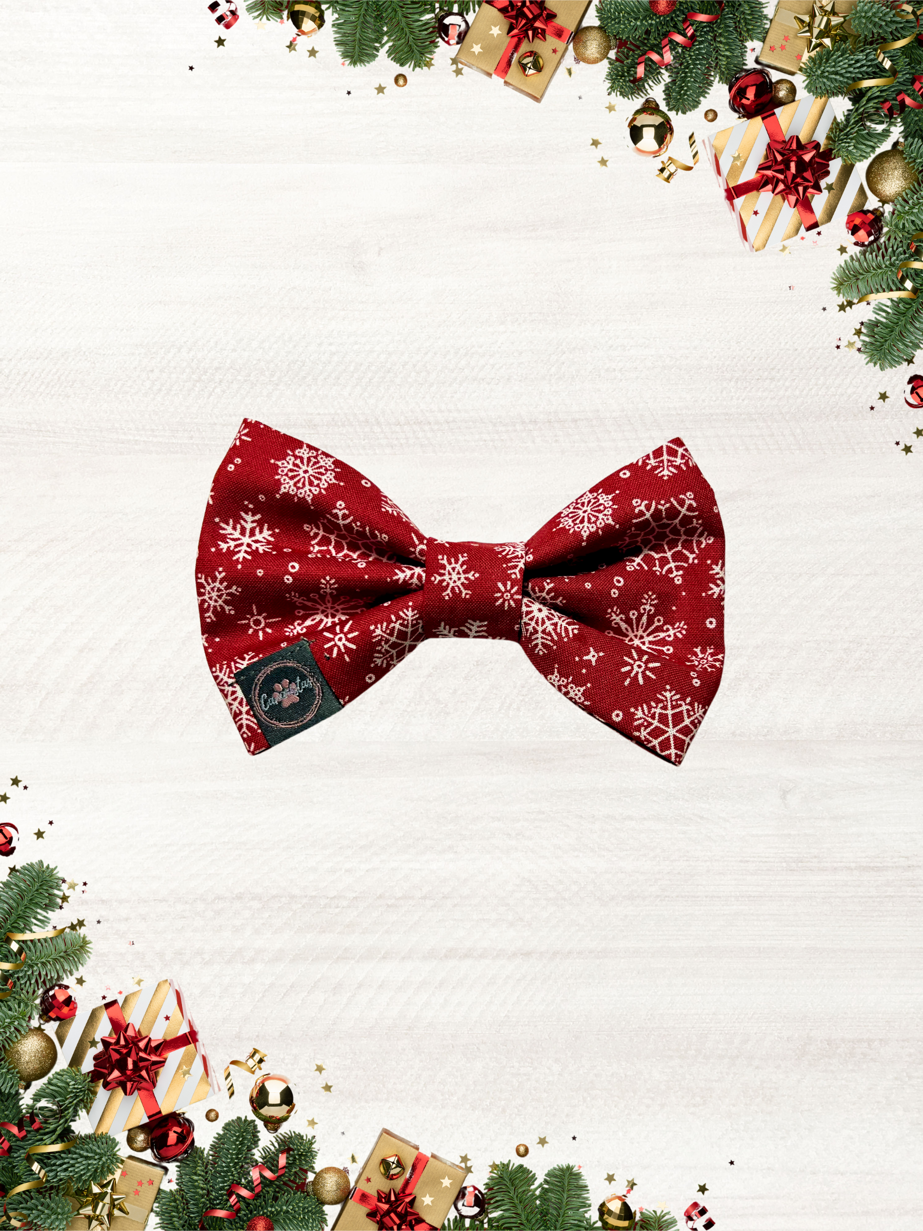 Dress to Impress Bow Tie - Festive Baubles & Snow Flurries