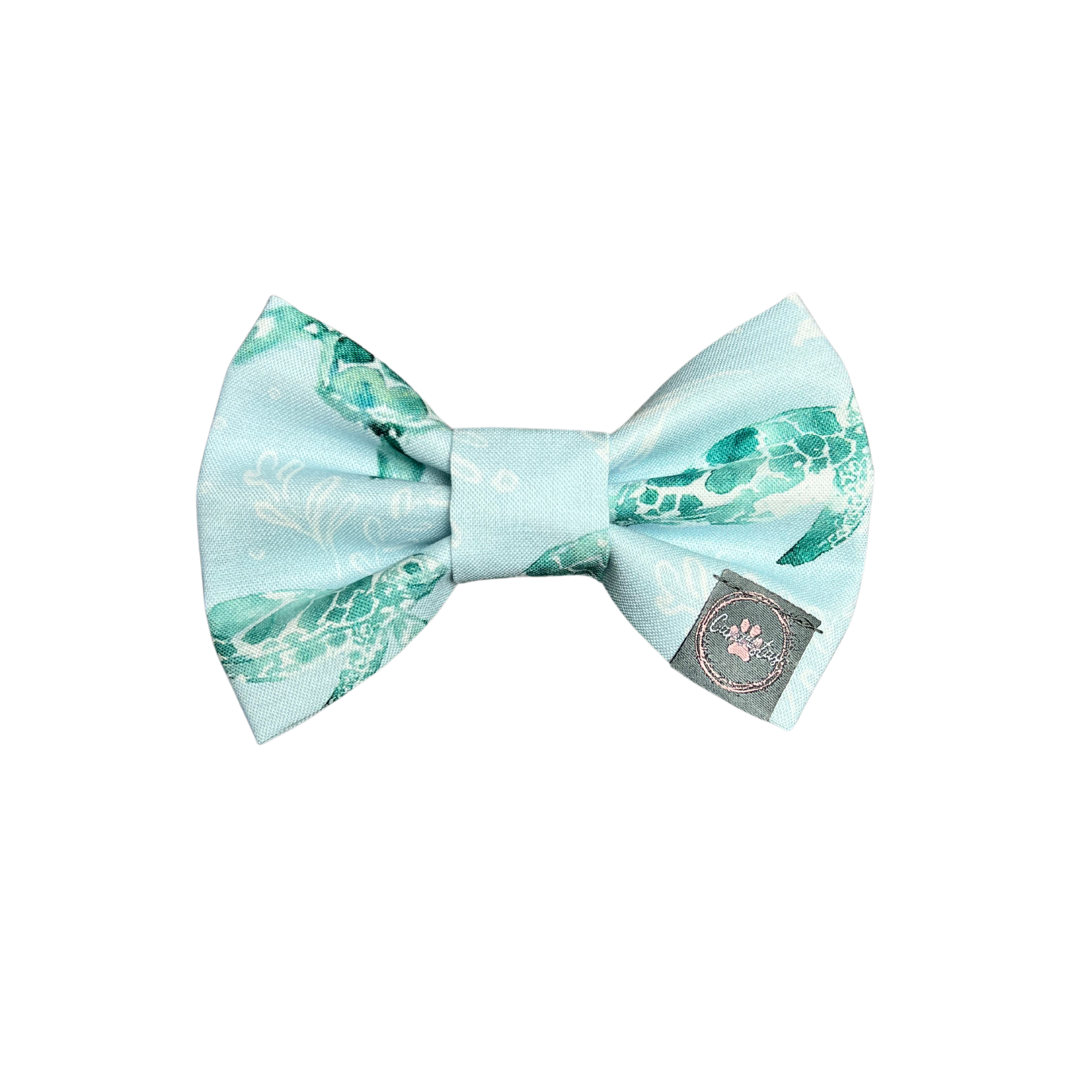 Dress to Impress Bow Tie - Sea Turtles & Sage Gingham