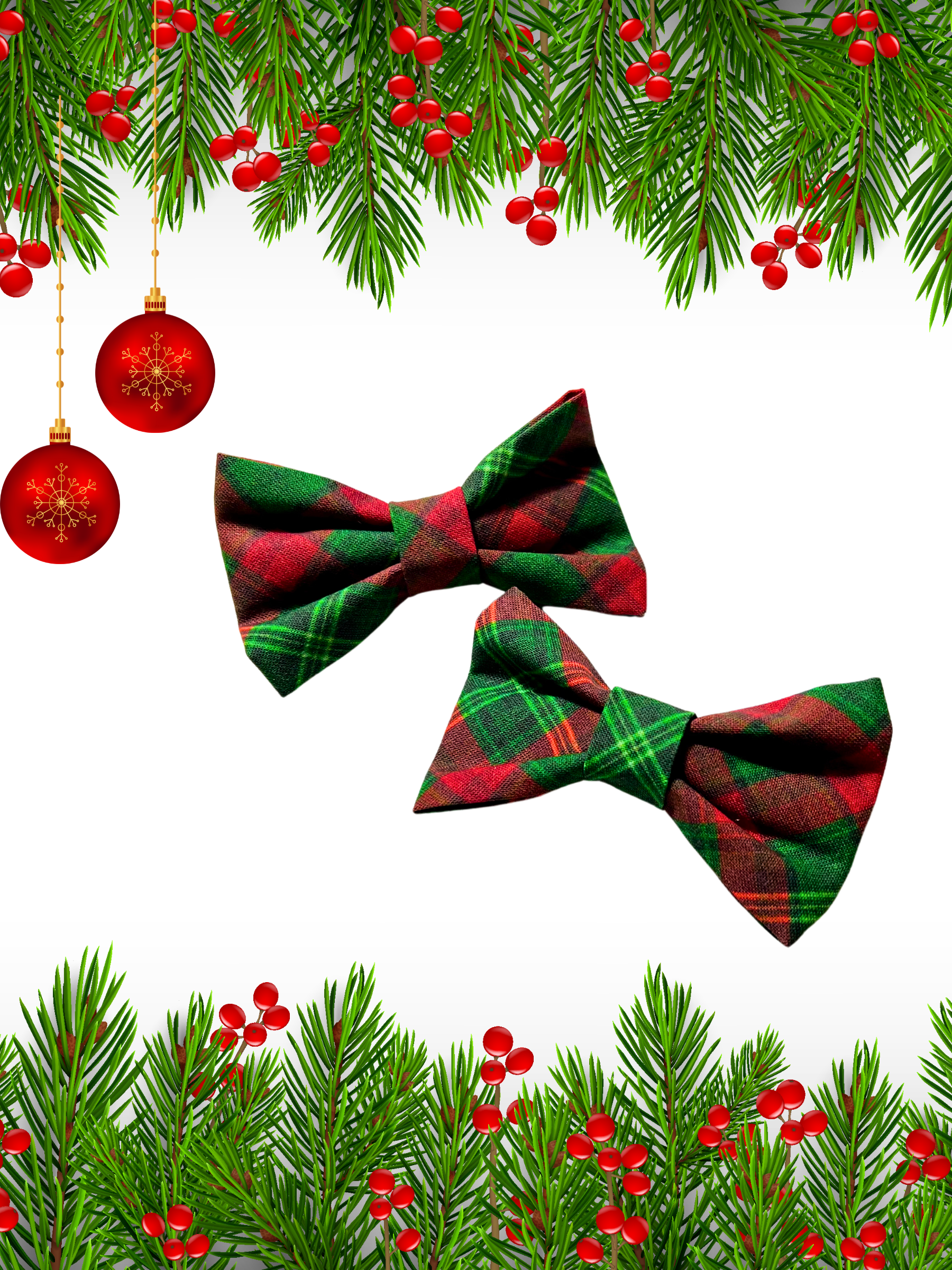 Accessories are a Must Hair Bows - Holiday Tartan