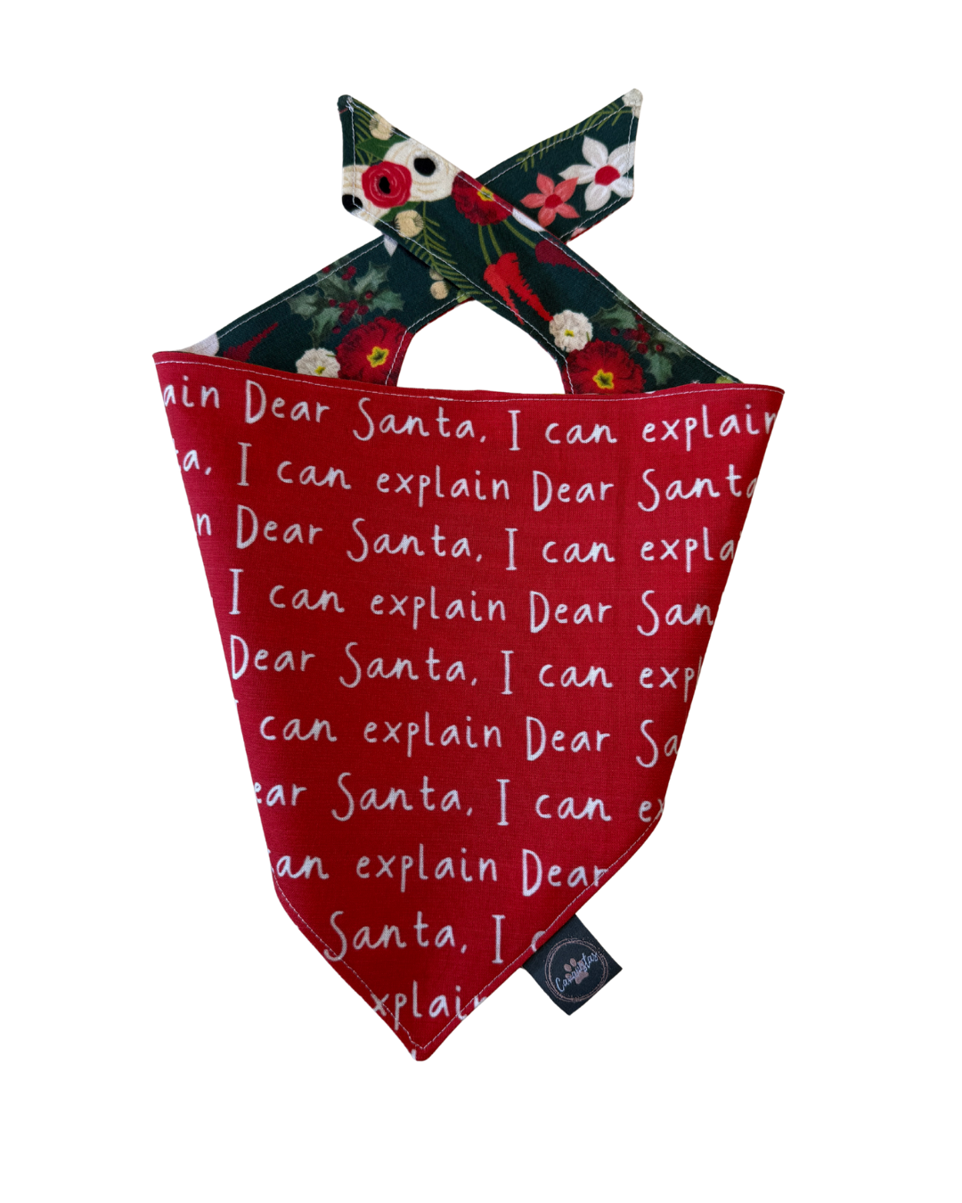 Intermission Wardrobe Change Reversible Bandana - Winter Blooms & Dear Santa...