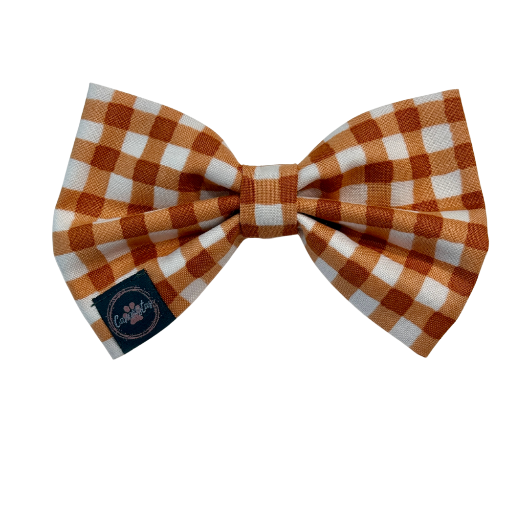 Dress to Impress Bow Tie - Sunset Bouquet or Pumpkin Gingham