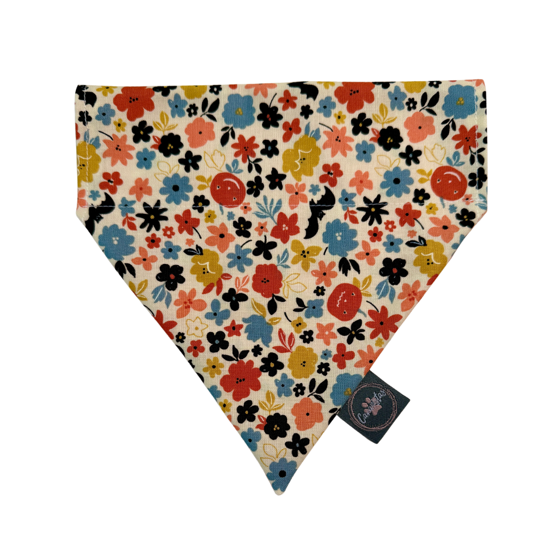 Intermission Wardrobe Change Reversible Bandana - Bat Blooms & Pumpkin Sprinkles