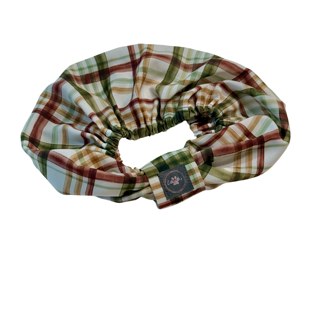 The Long Ear Struggles are Real Snood - Harvest Plaid