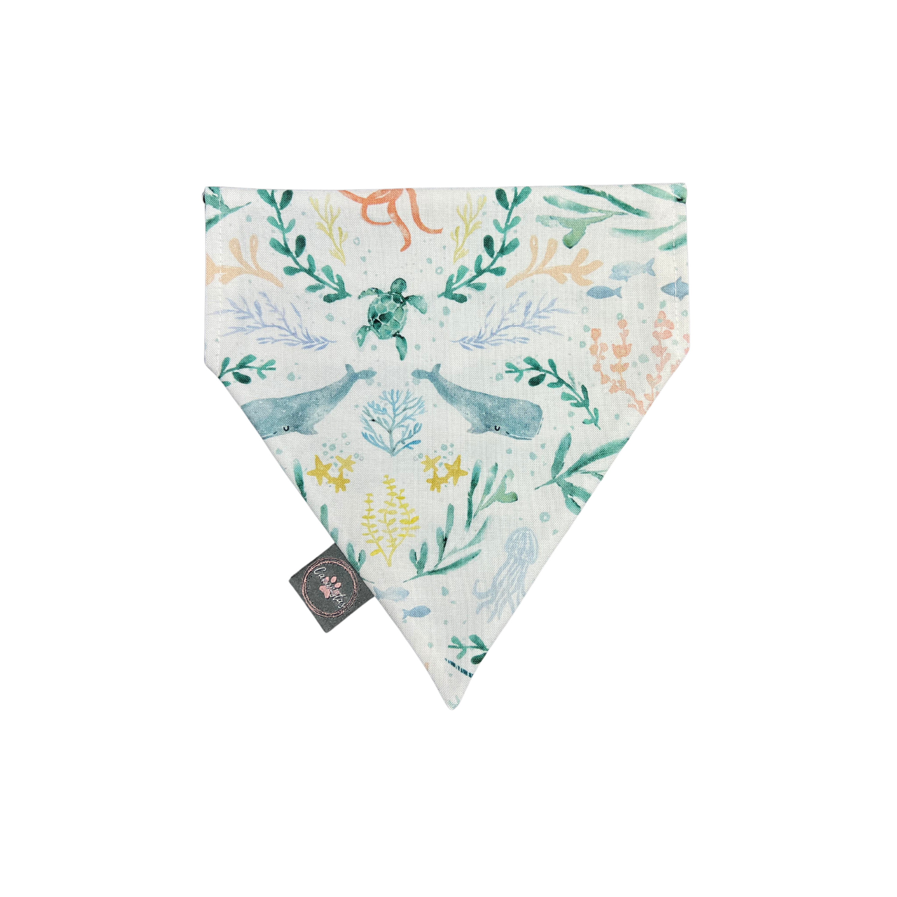 Intermission Wardrobe Change Reversible Bandana - Sea Creatures & Narwhal Waves