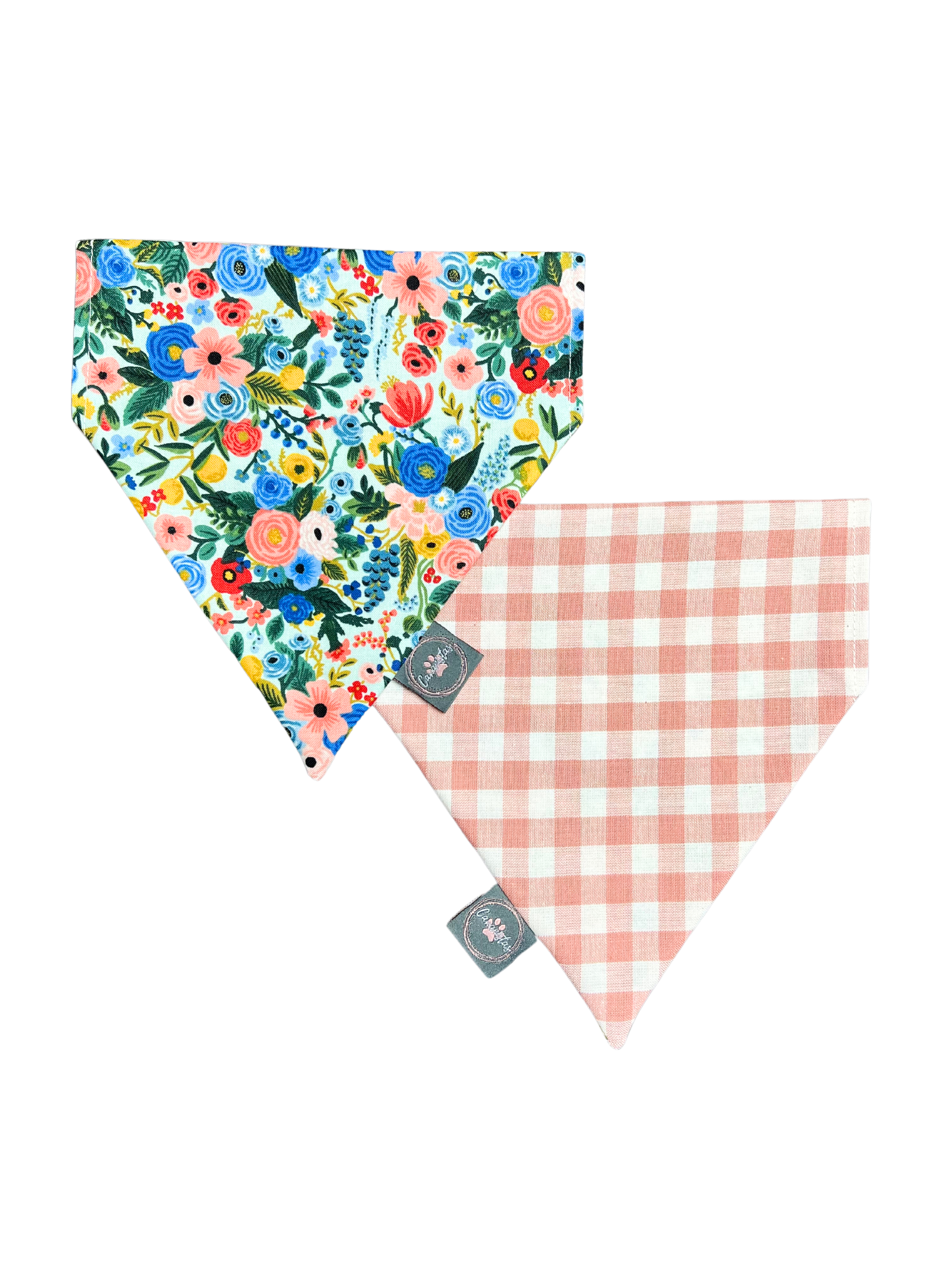 Interemission Wardrobe Change Reversible Bandana - Summer Botanicals & Rose Gingham