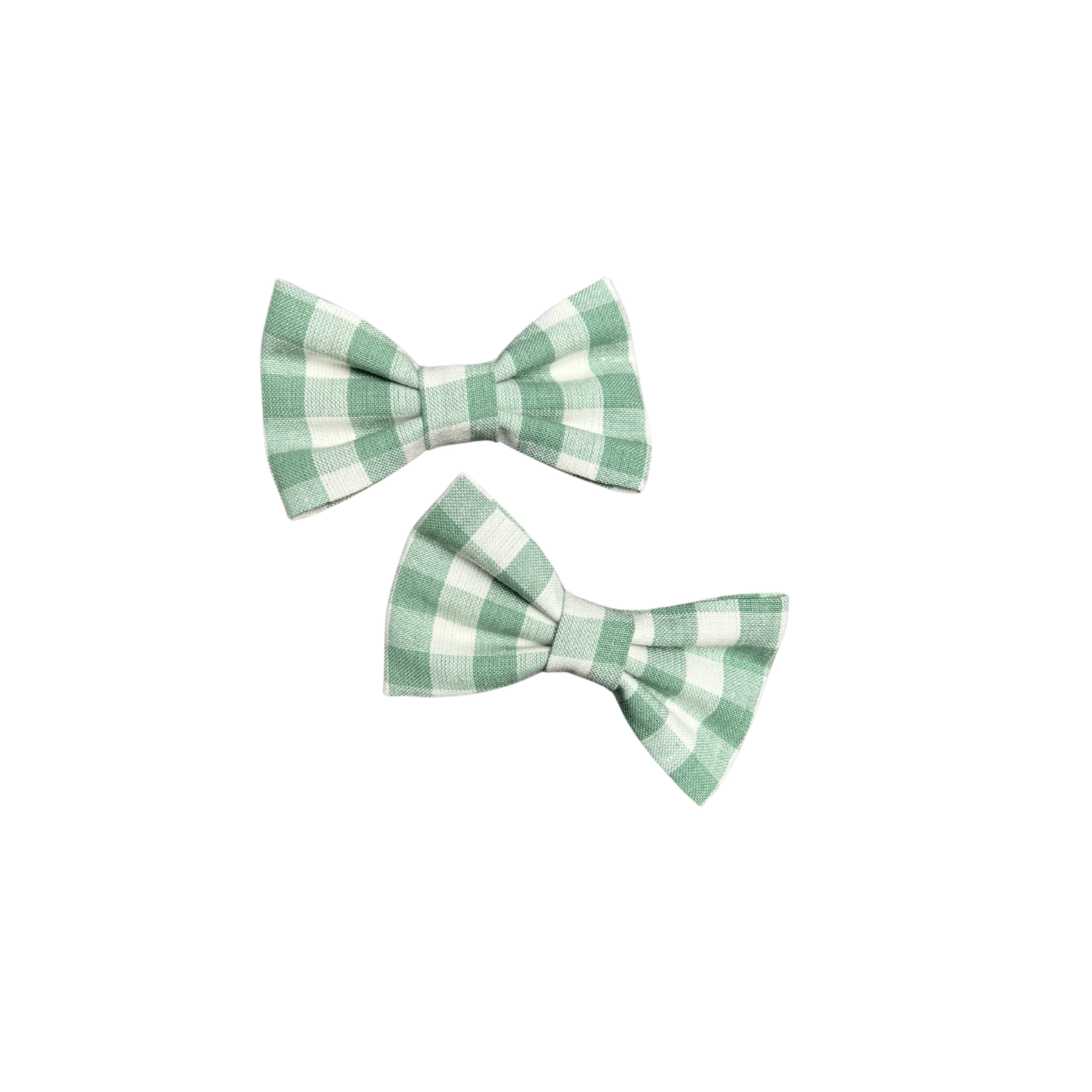 Accessories are a Must Hair Bows - Sage Gingham