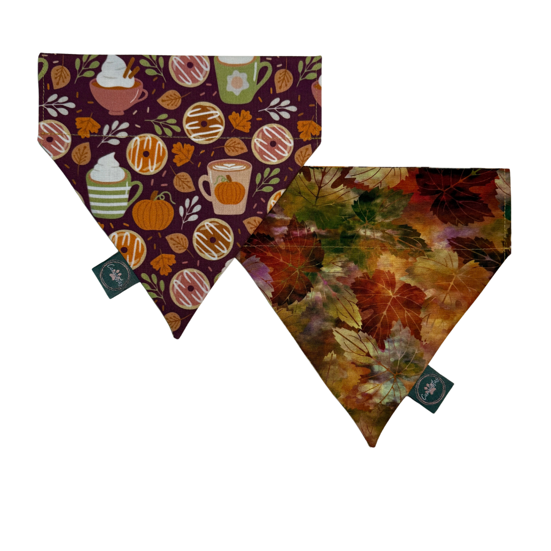 Intermission Wardrobe Change Reversible Bandana - Pumpkin Spice Life & Falling for Fall