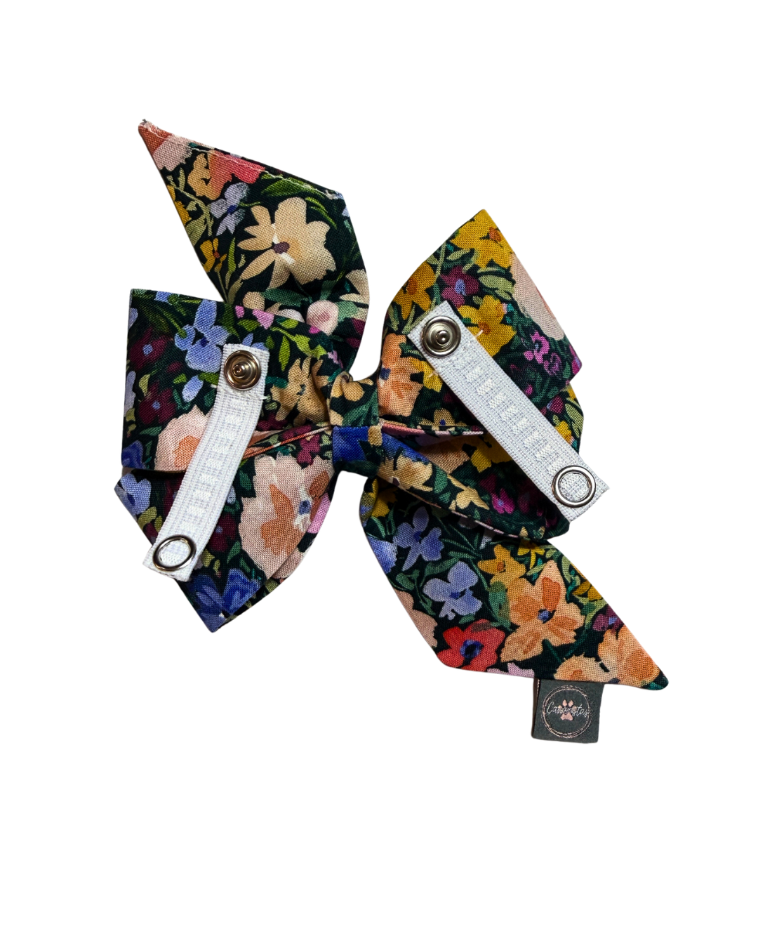 Strike a Pose Bow - Wildflower Meadow & Carolina Skies Gingham