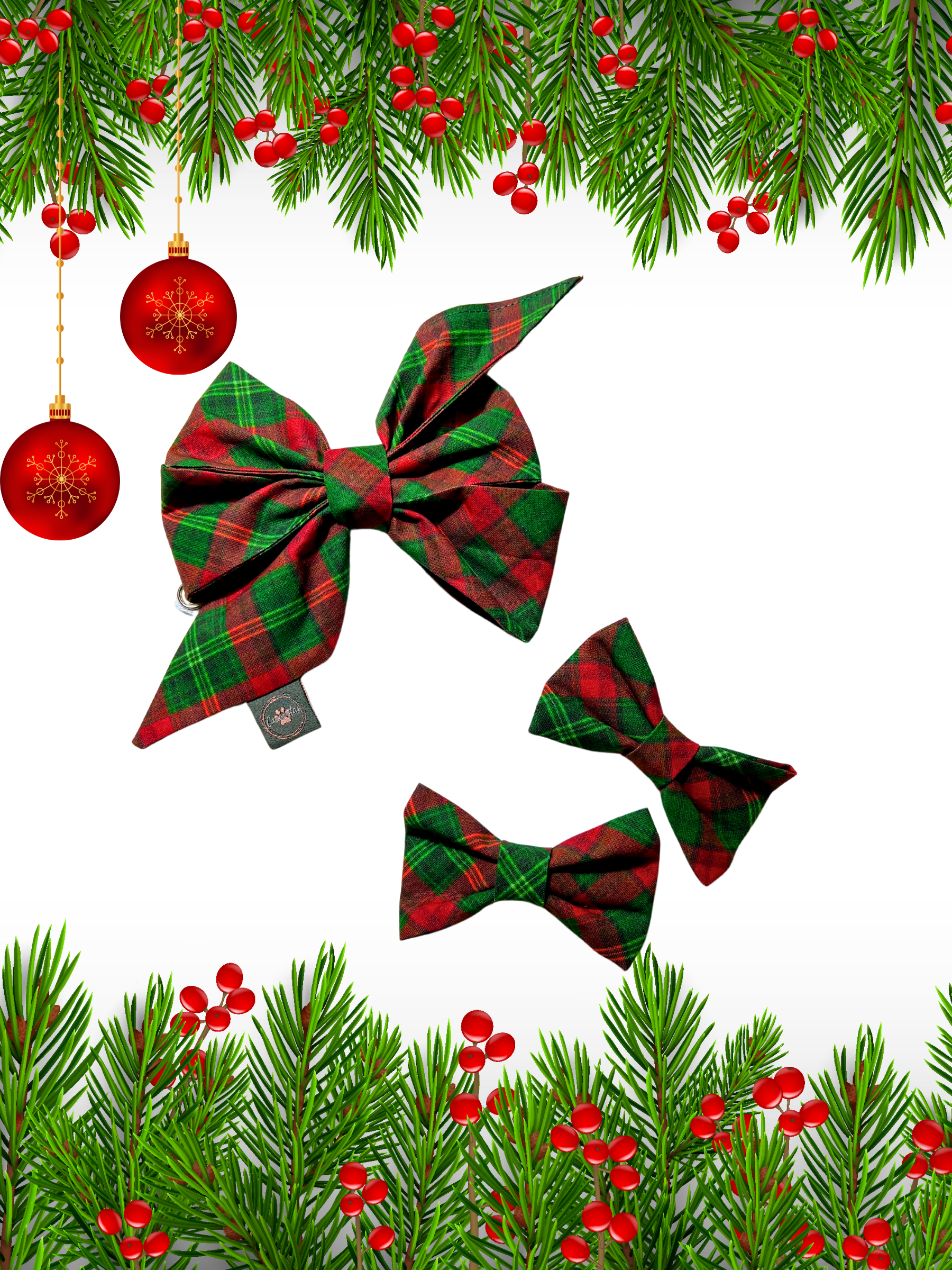 Accessories are a Must Hair Bows - Holiday Tartan