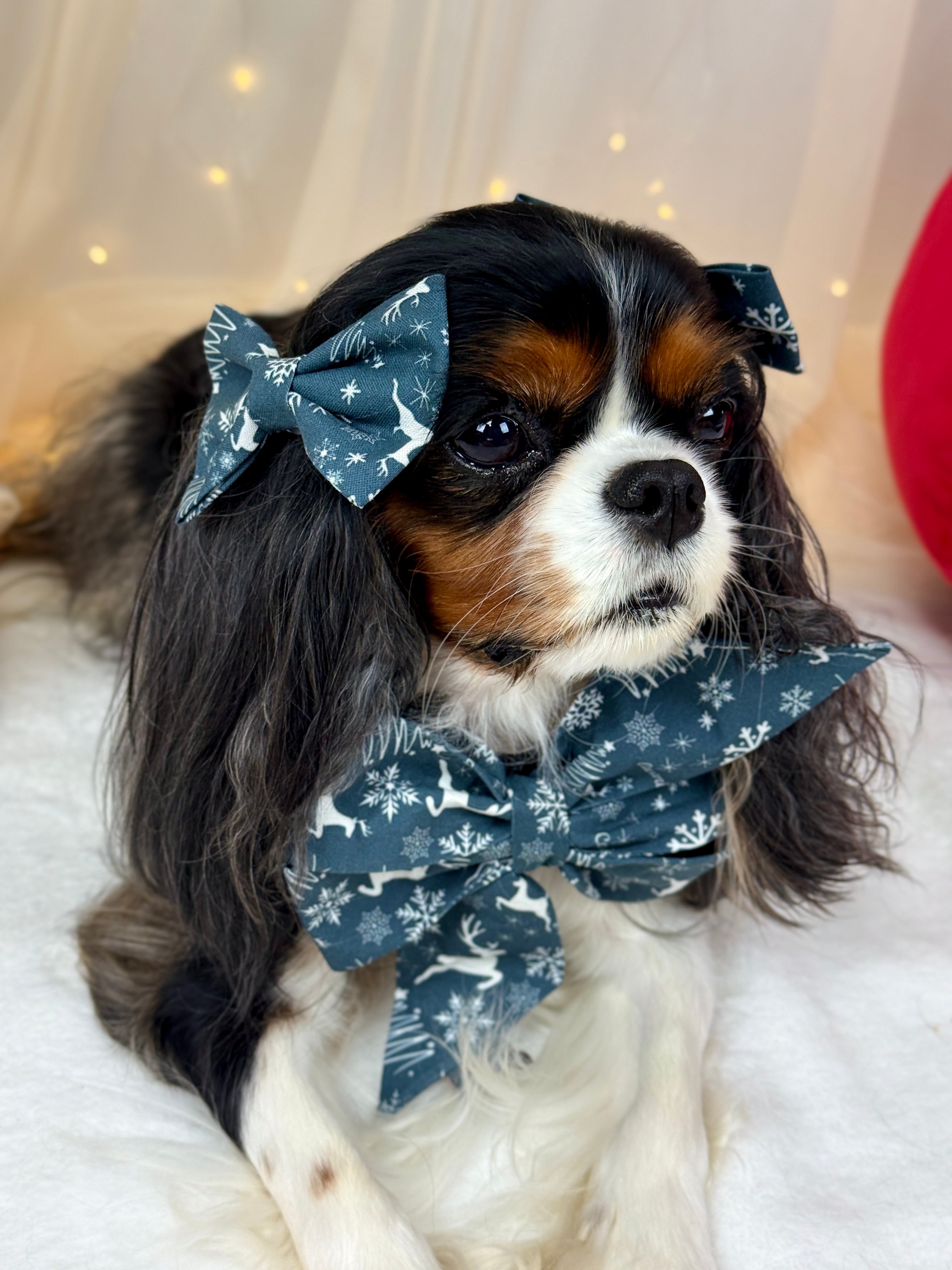 Accessories are a Must Hair Bows - Midnight Winter Garden or Twilight Sleigh Ride