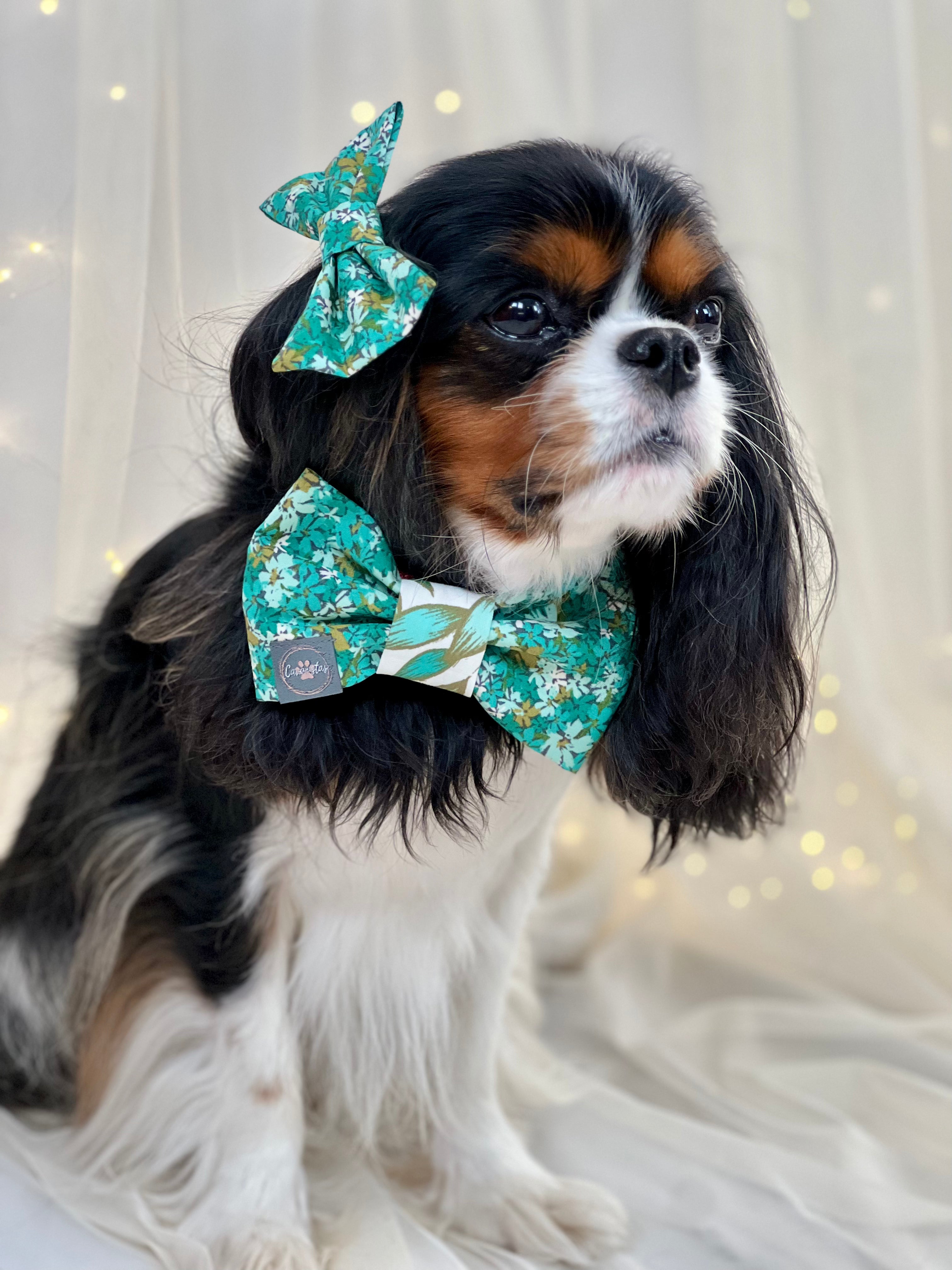 Accessories are a Must Hair Bows - Frosted Jade Leaves or Frosted Jade Garden