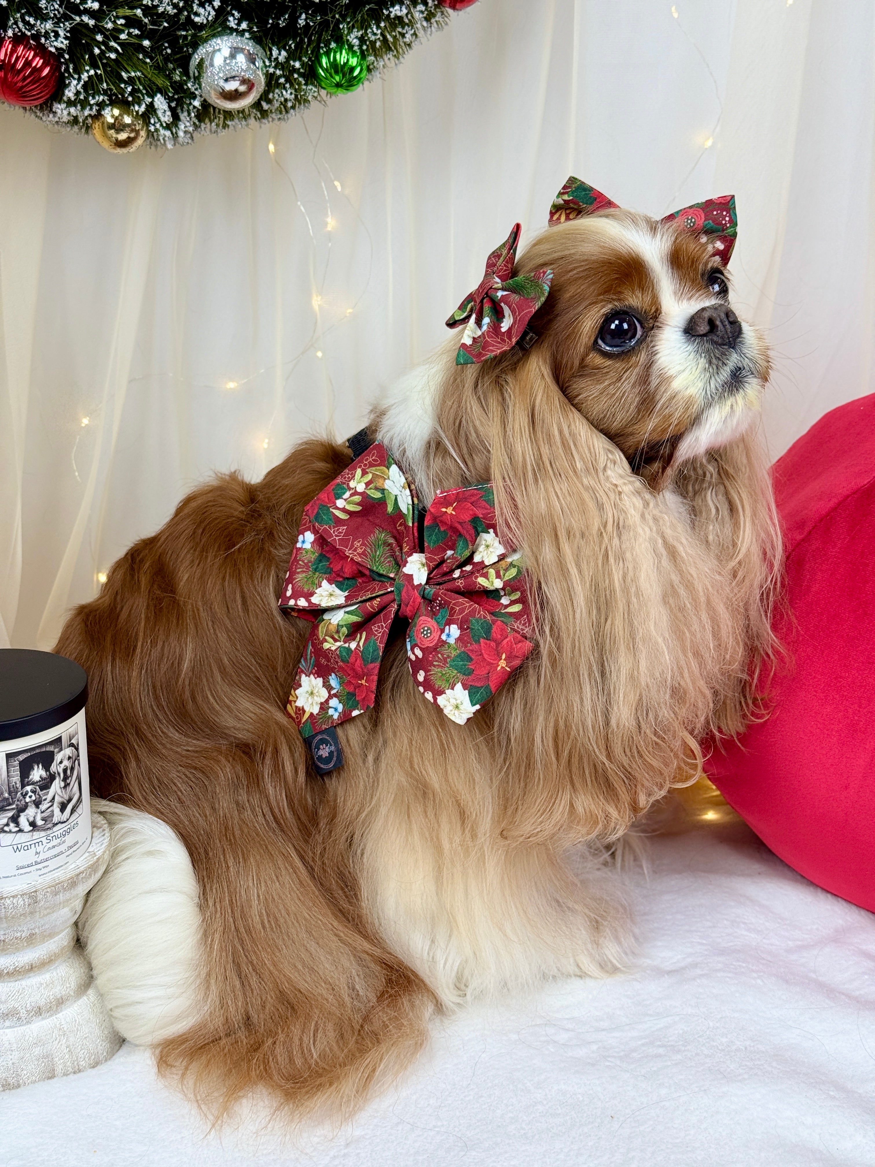 Strike a Pose Bow - Crimson Winter Garden or Evergreen Sleigh Ride