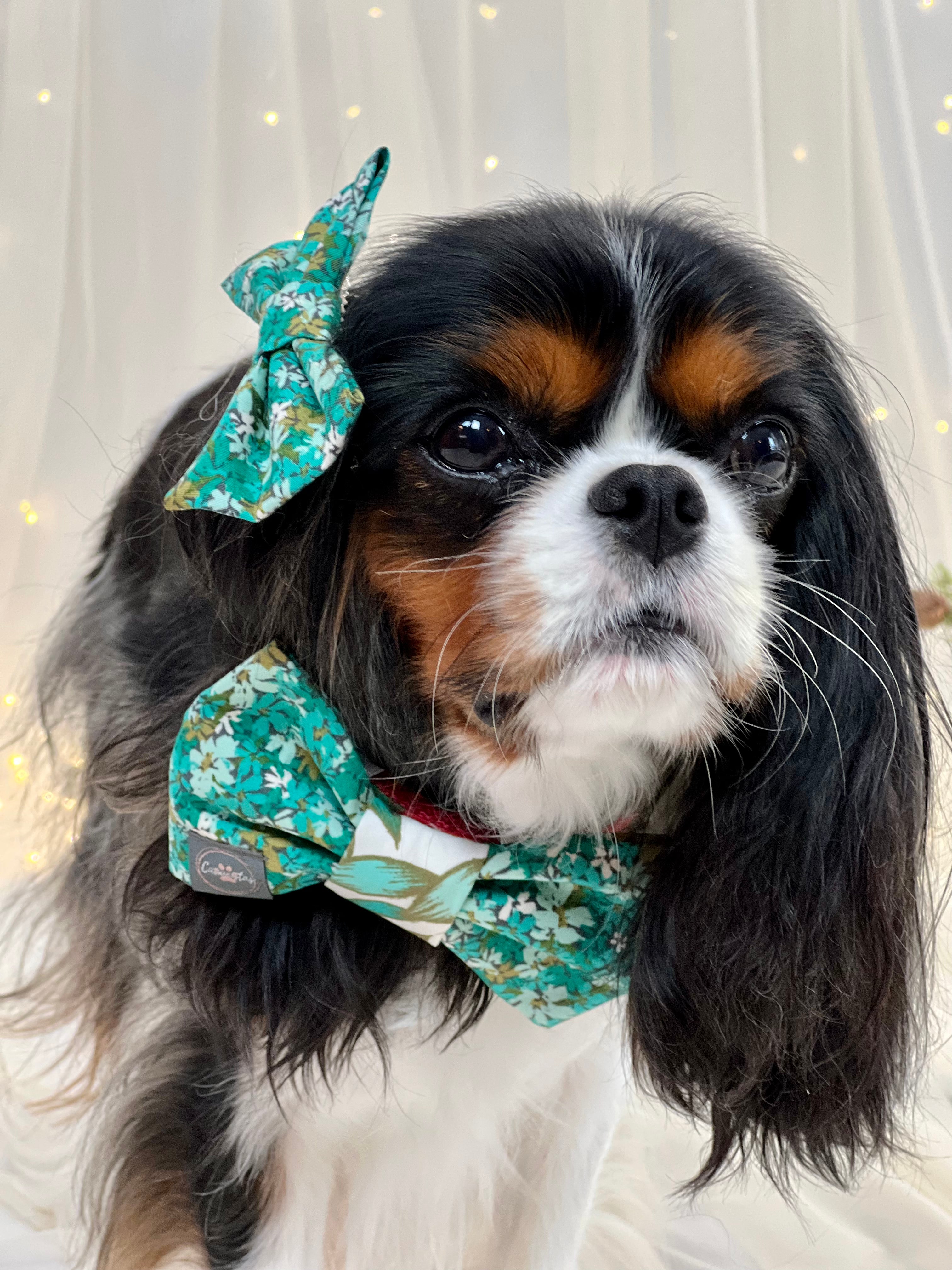 Accessories are a Must Hair Bows - Frosted Jade Leaves or Frosted Jade Garden