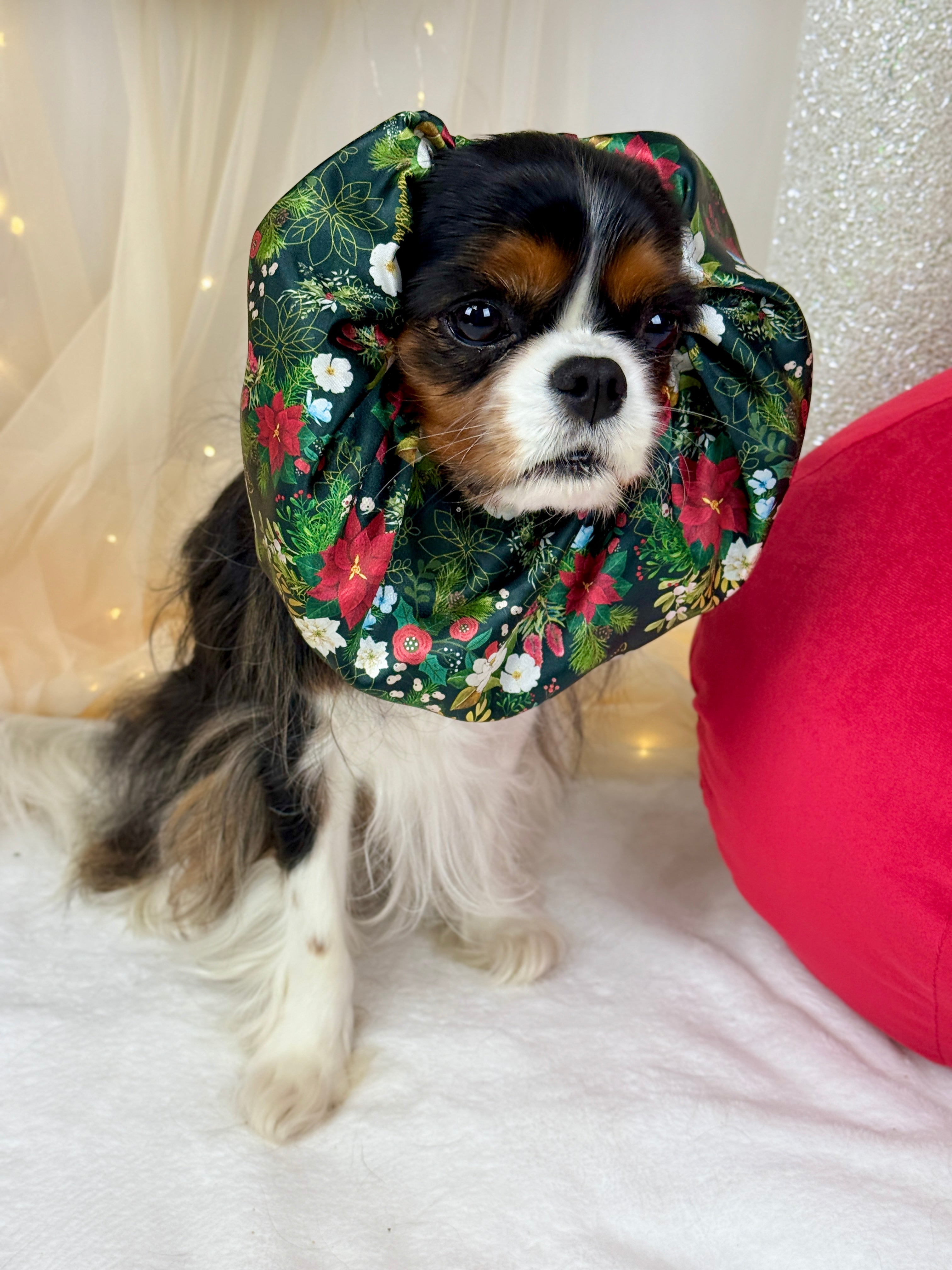 The Long Ear Struggles are Real Snood - Midnight Winter Garden