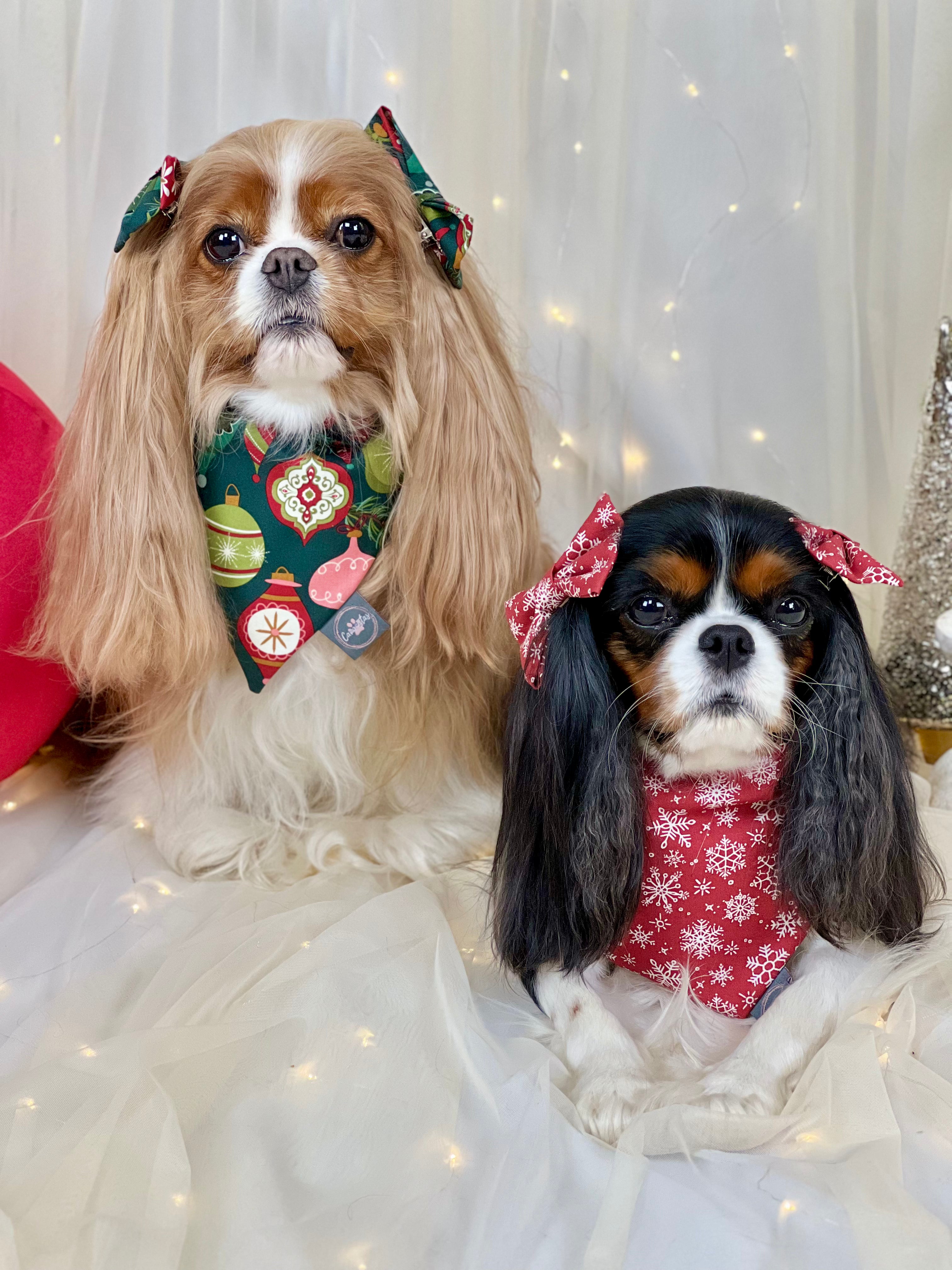 Intermission Wardrobe Change Reversible Bandana - Festive Baubles & Snow Flurries