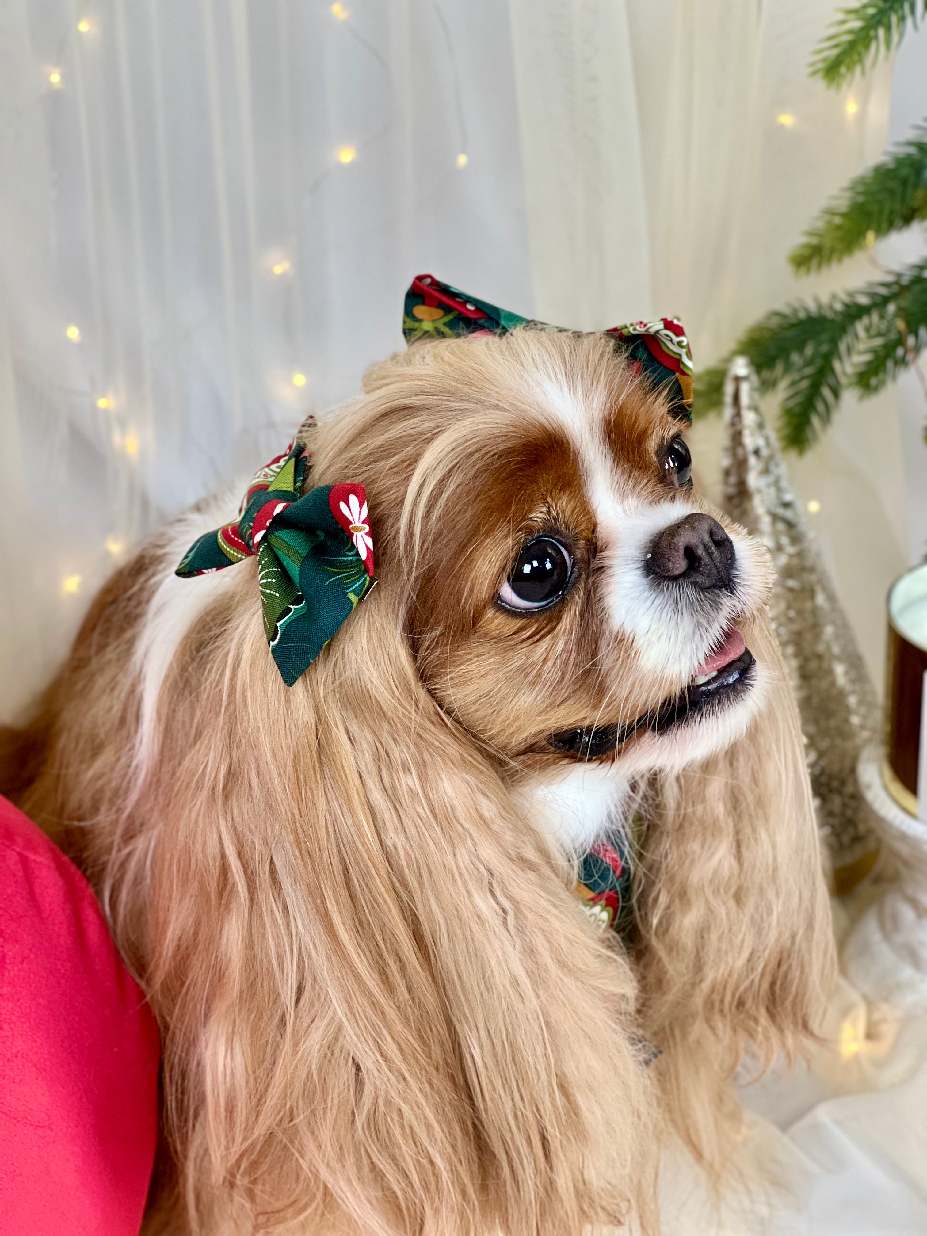 Accessories are a Must Hair Bows - Festive Baubles & Snow Flurries