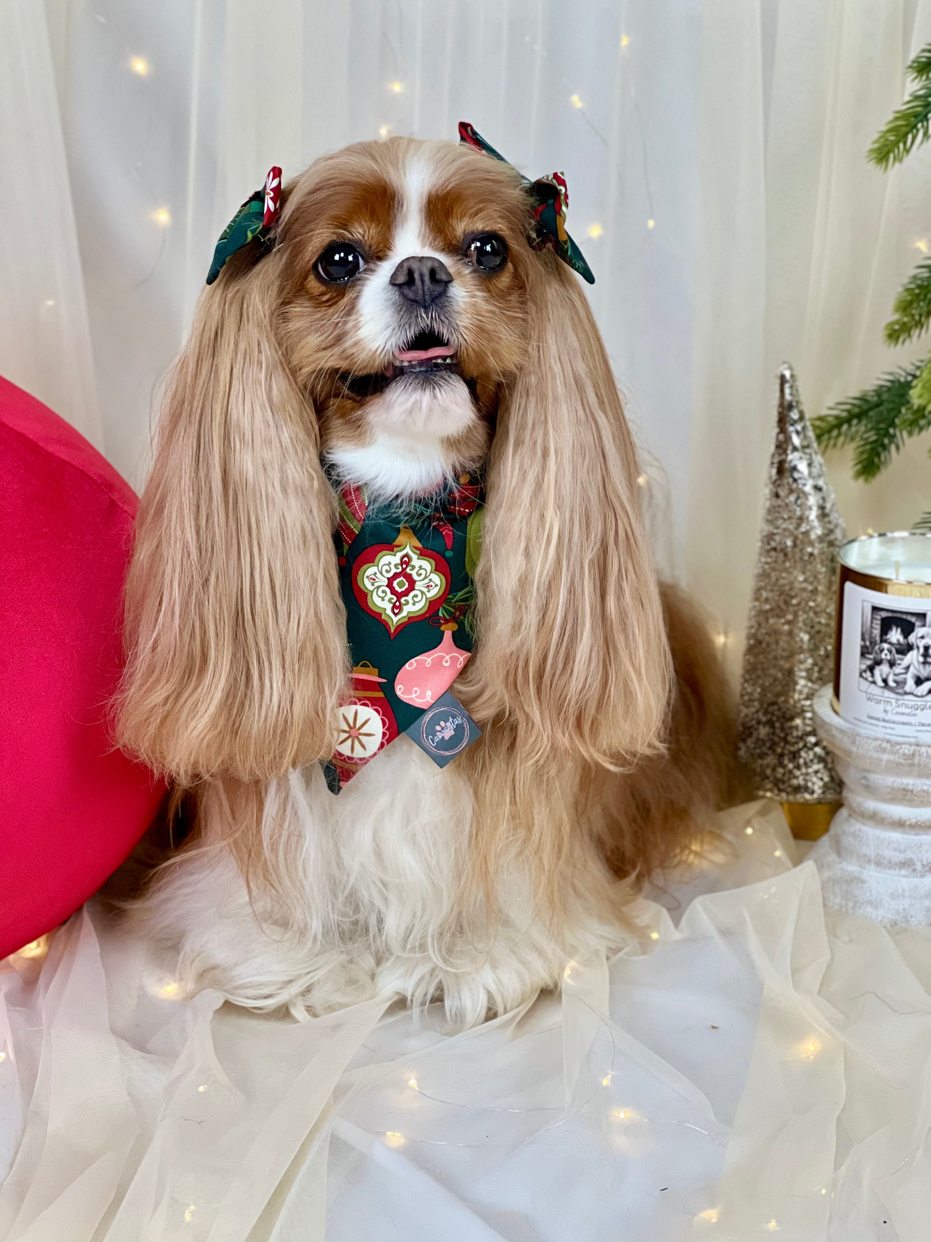 Intermission Wardrobe Change Reversible Bandana - Festive Baubles & Snow Flurries