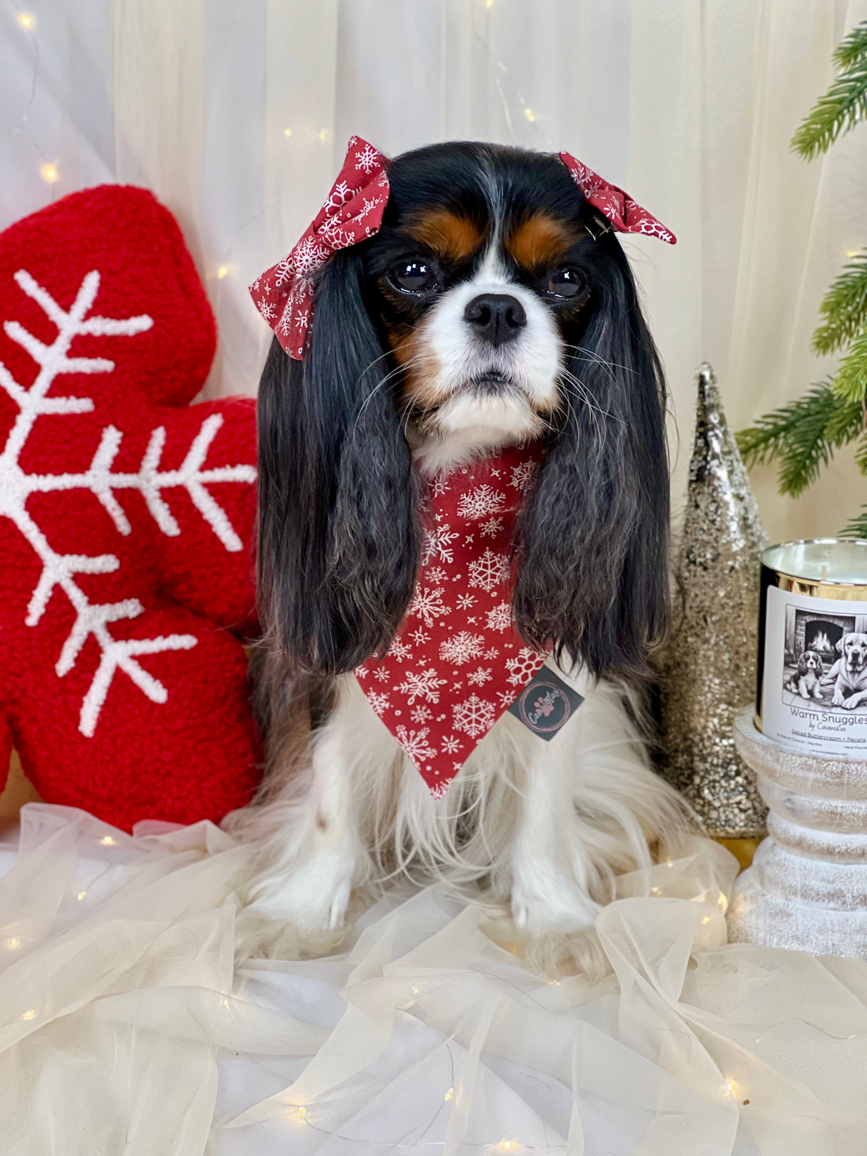 Intermission Wardrobe Change Reversible Bandana - Festive Baubles & Snow Flurries