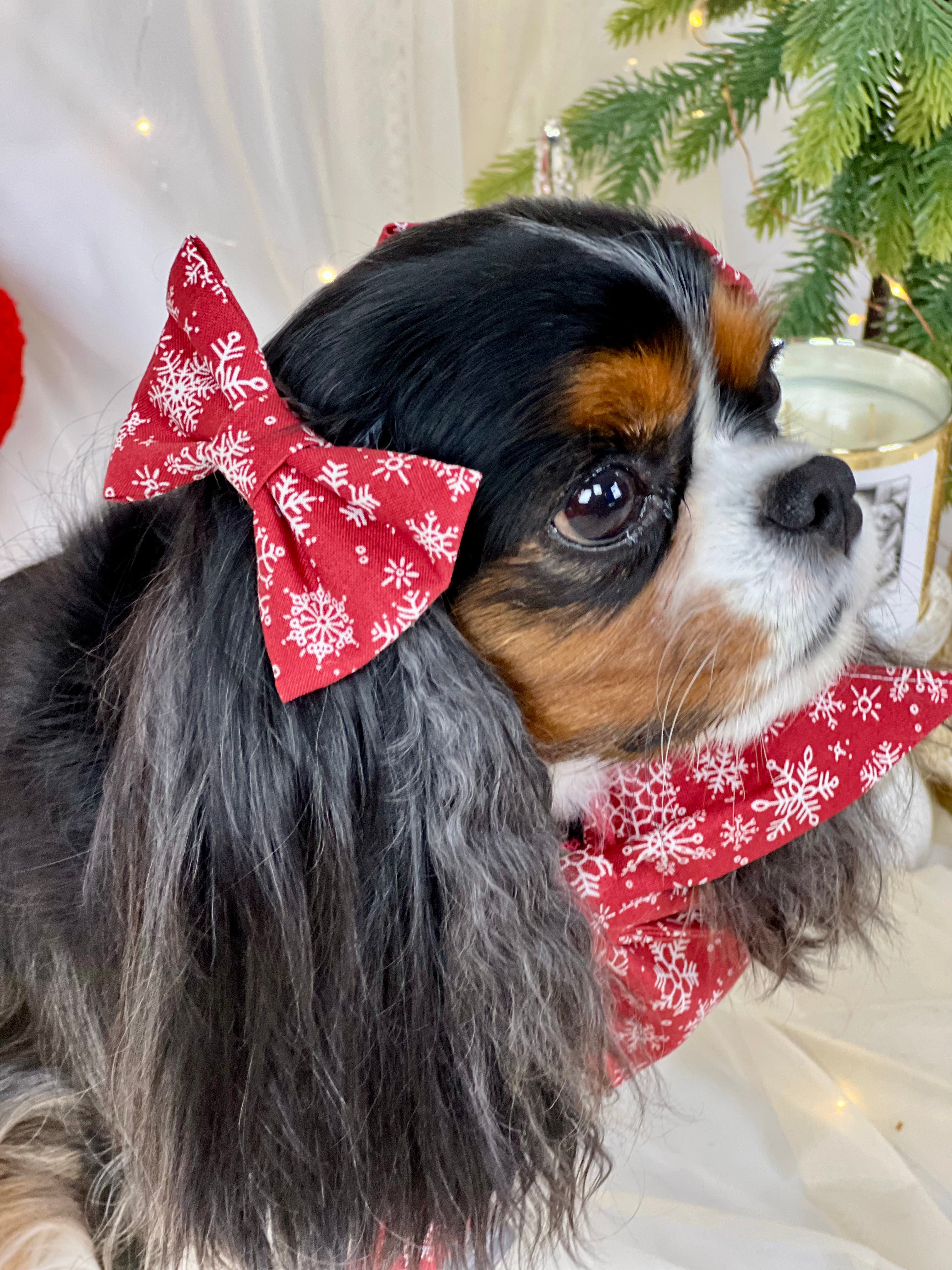 Accessories are a Must Hair Bows - Festive Baubles & Snow Flurries