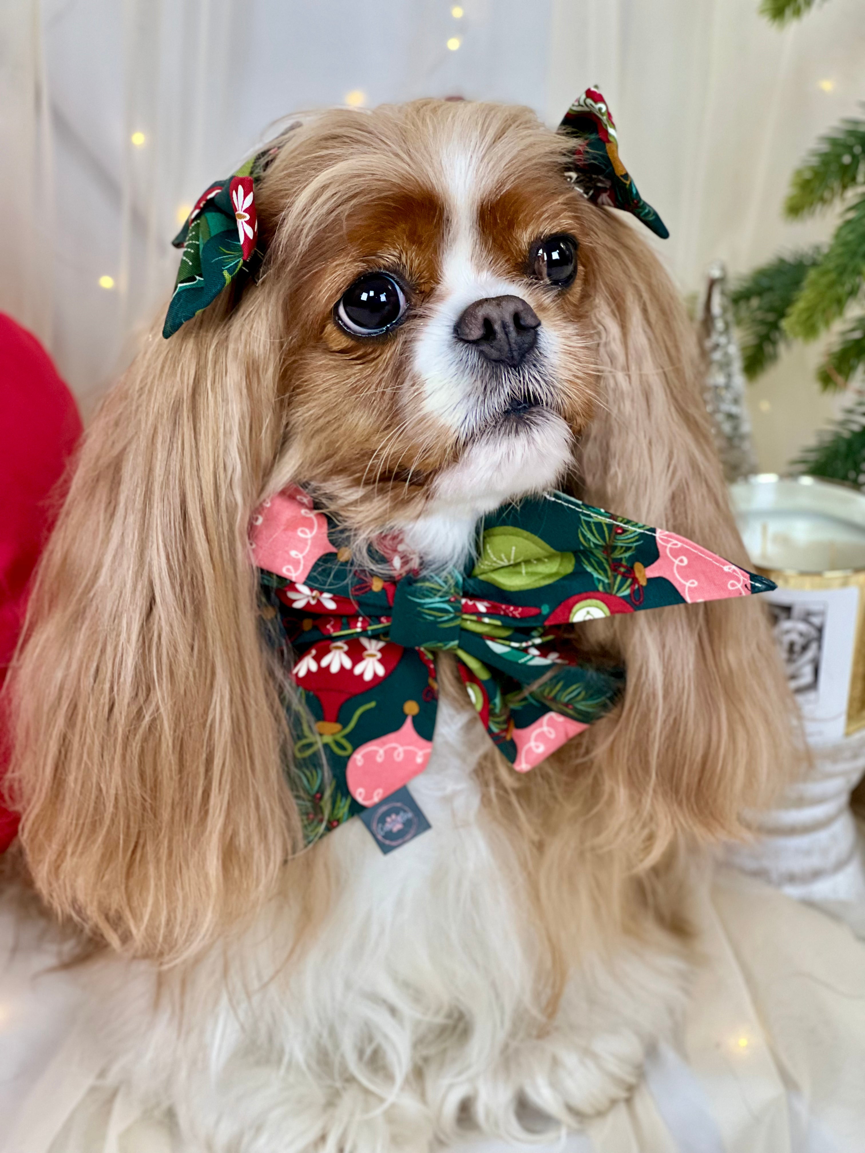 Accessories are a Must Hair Bows - Festive Baubles & Snow Flurries