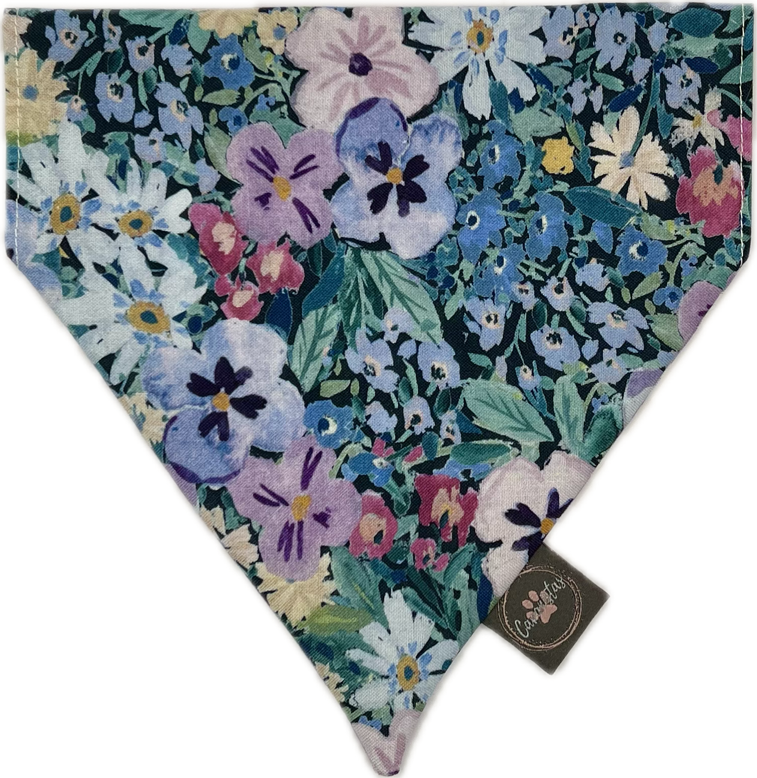 Intermission Wardrobe Change Reversible Bandana - Jardin de Fleurs/Lavender Gingham