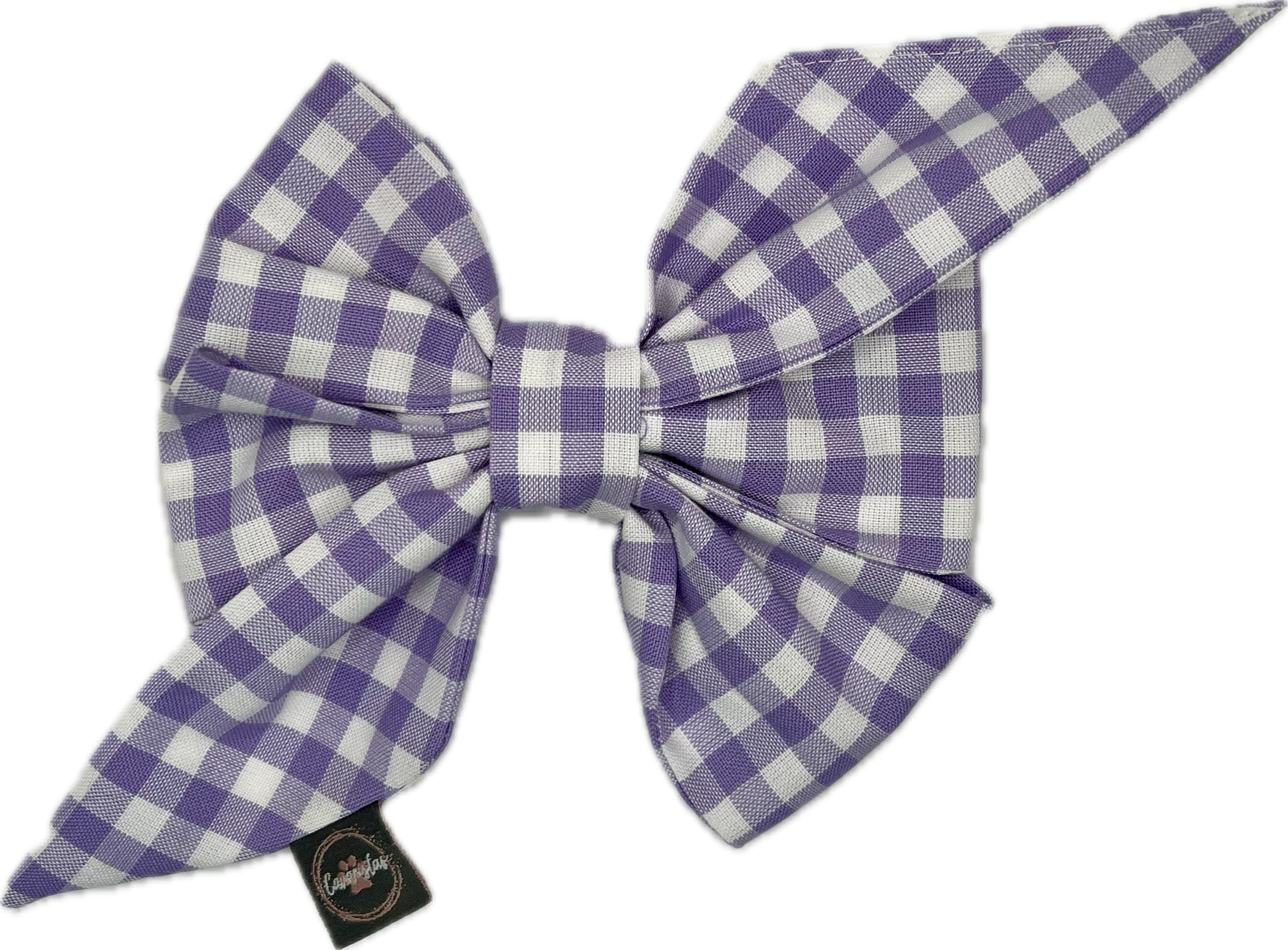 Strike a Pose Bow - Jardin de Fleurs and Lavender Gingham