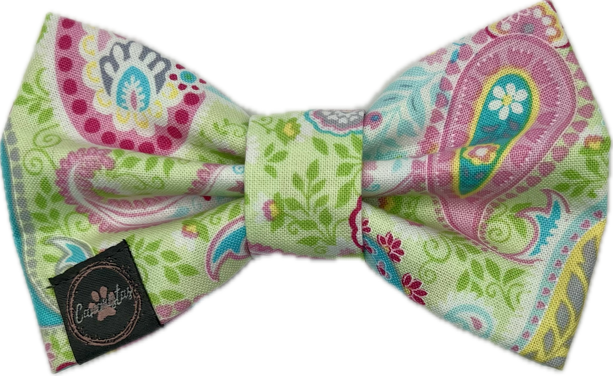 Dress to Impress Bow Tie - Pink Polka Dots & Pastel Paisleys