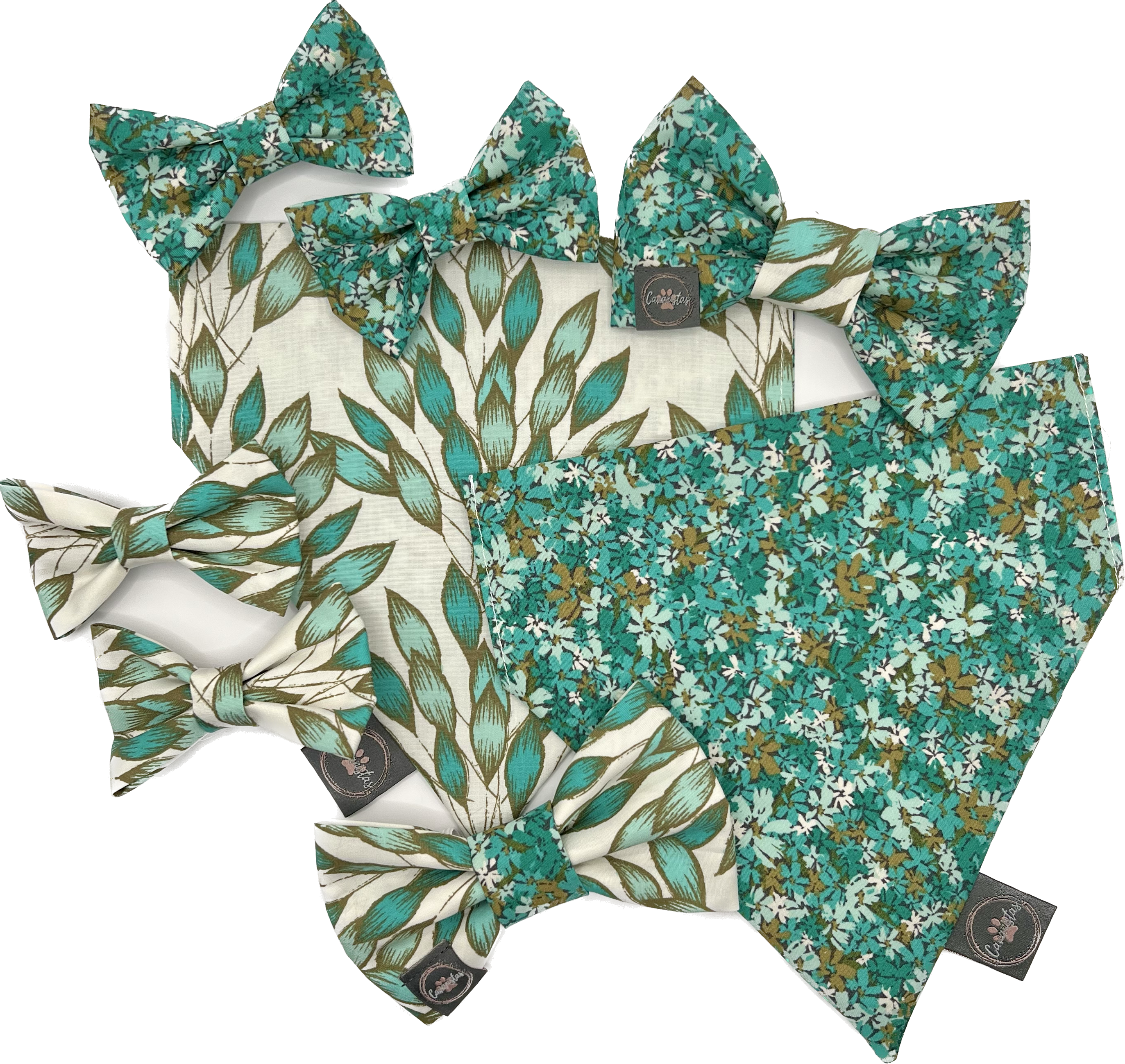 Dress to Impress Bow Tie - Frosted Jade Leaves or Frosted Jade Garden