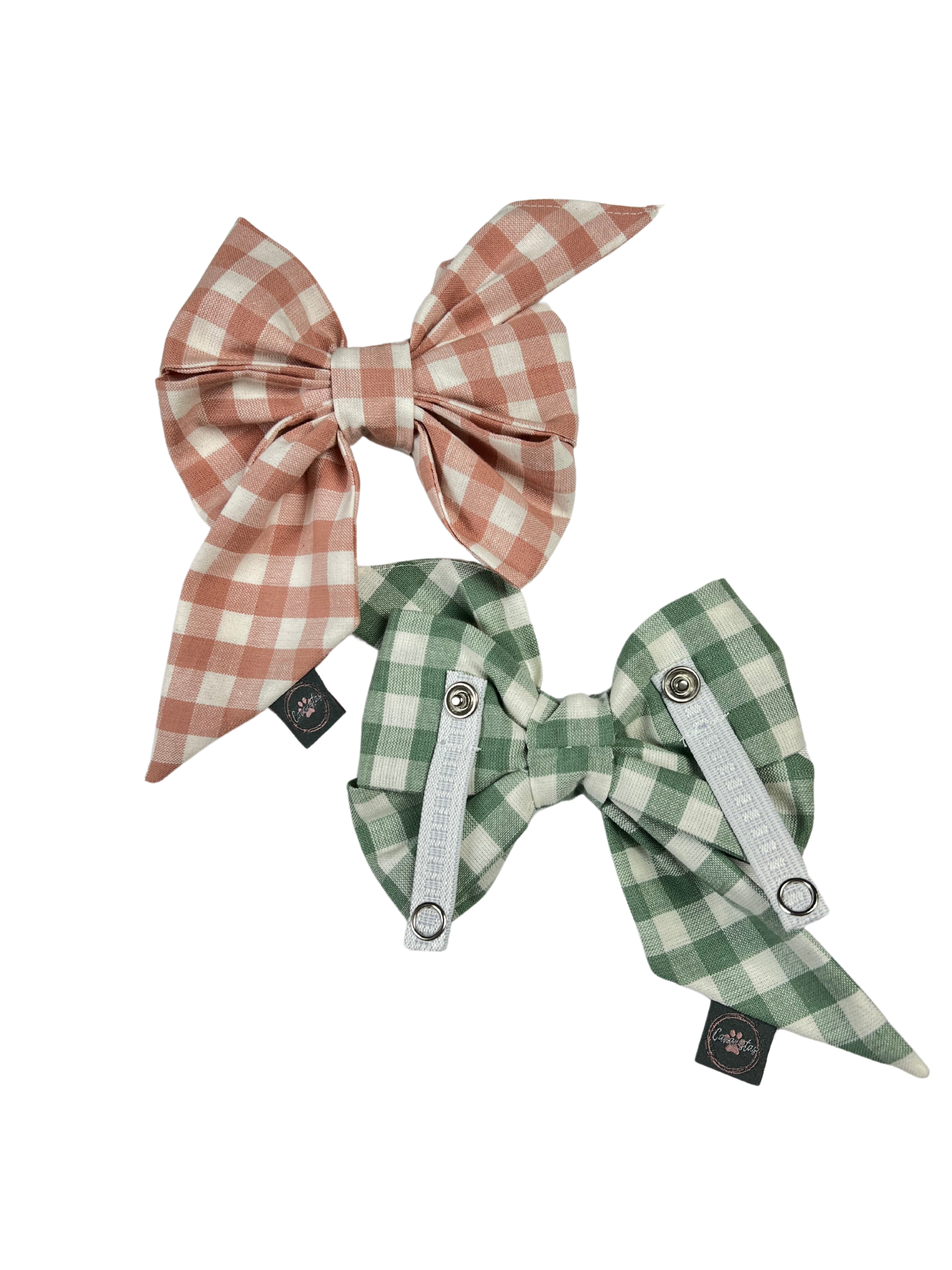 Strike a Pose Bow - Summer Botanicals & Rose Gingham