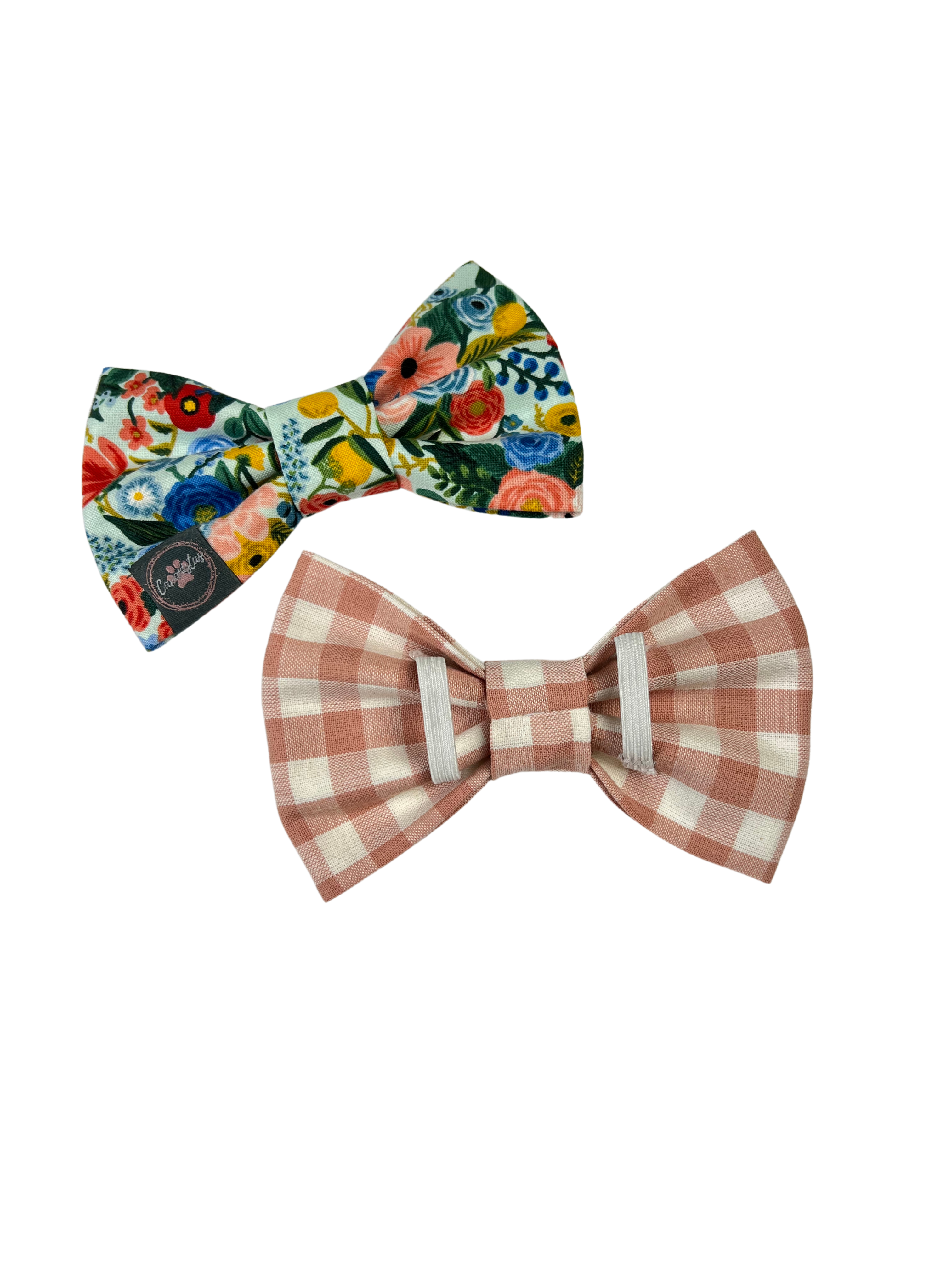 Dress to Impress Bow Tie - Summer Botanicals & Rose Gingham