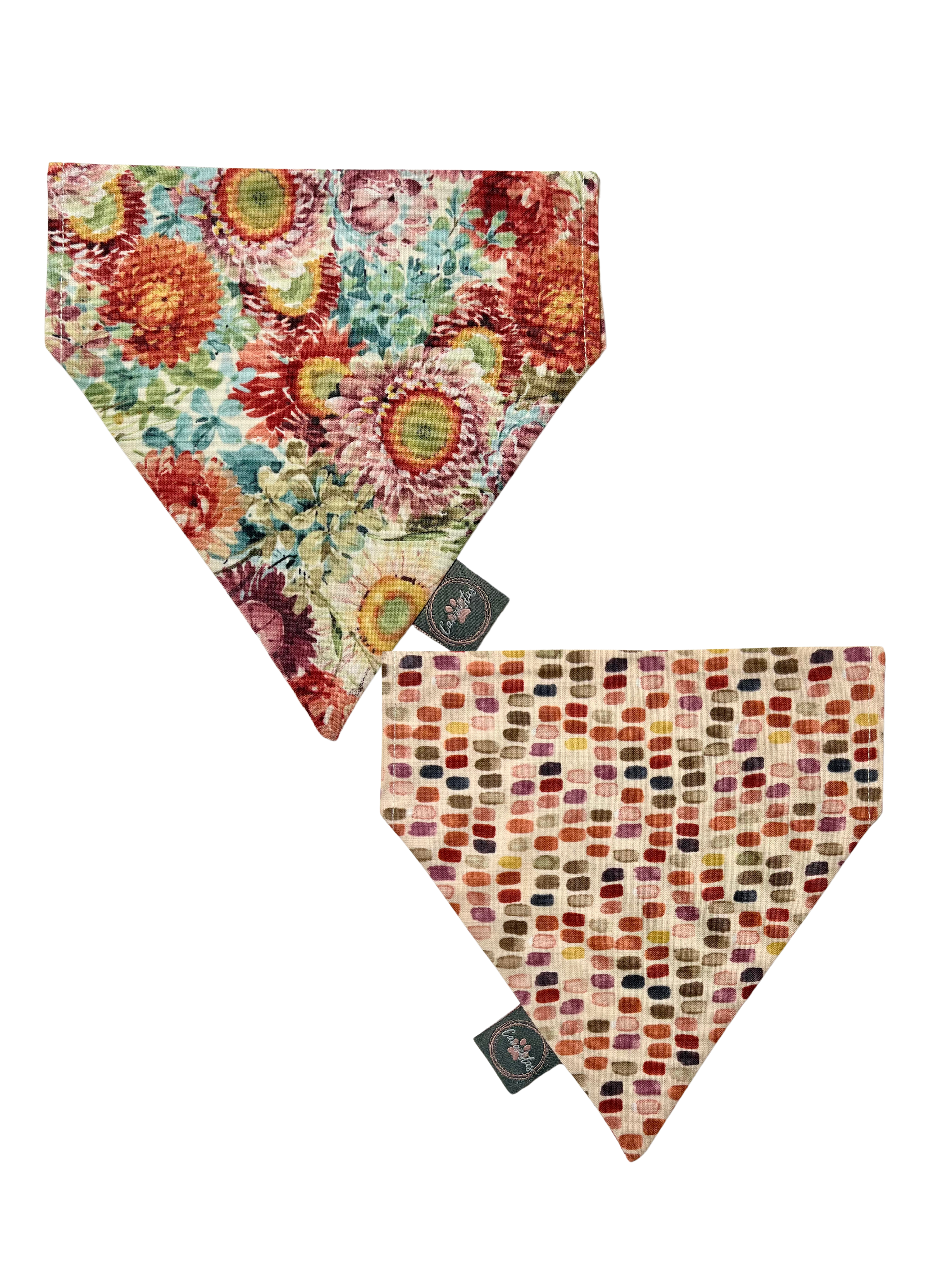 Intermission Wardrobe Change Reversible Bandana - Fall Garden & Fall Palette